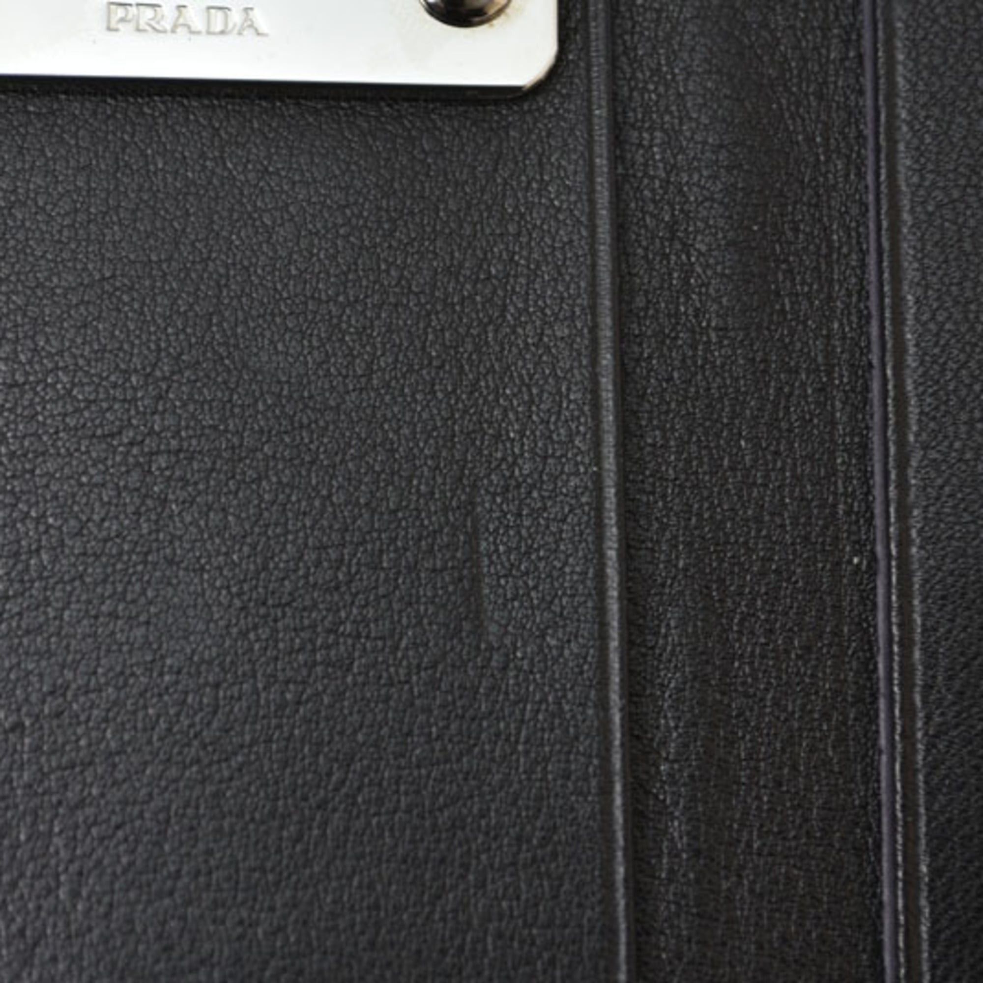 Prada Prada Key Case Holder PRADA 6-ring Leather NERO Black Size ONE SIZE - 6 Thumbnail