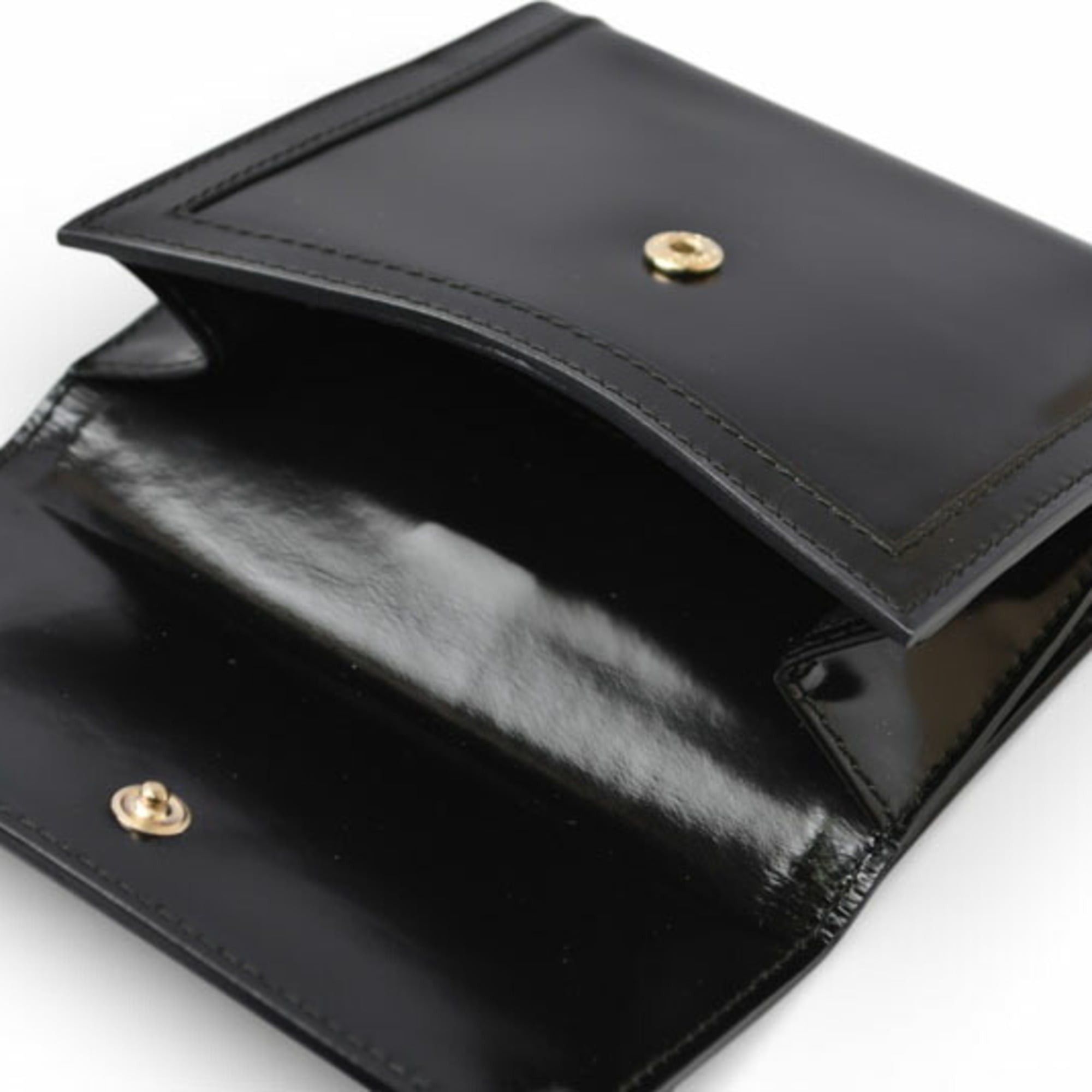 Gucci Gucci, unused, folding wallet, 035.3731, enamel, black. Size ONE SIZE - 8 Thumbnail