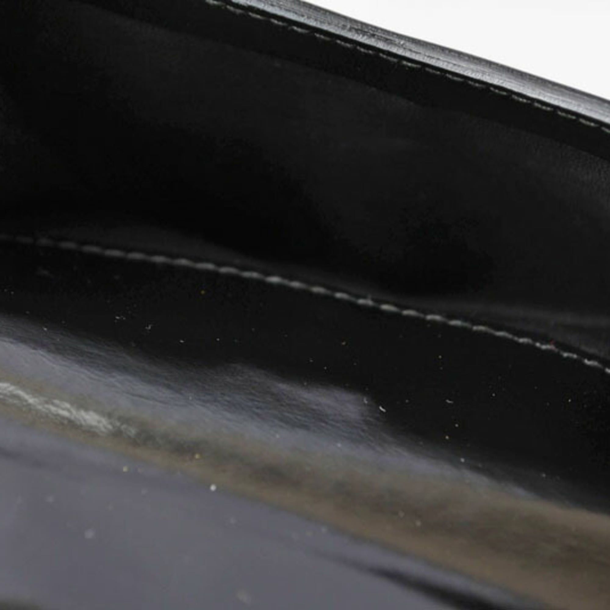 Gucci Gucci, unused, folding wallet, 035.3731, enamel, black. Size ONE SIZE - 9 Thumbnail