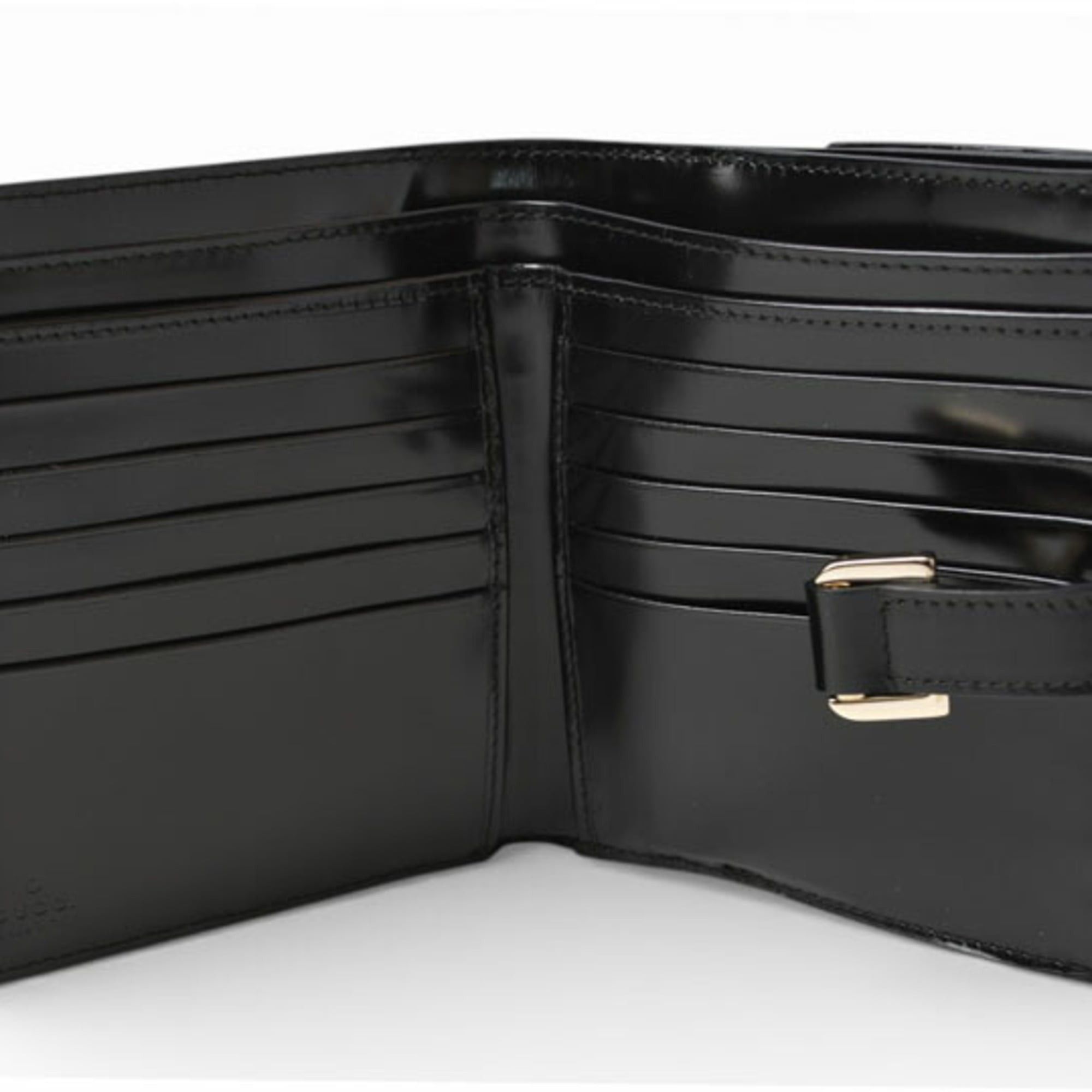 Gucci Gucci, unused, folding wallet, 035.3731, enamel, black. Size ONE SIZE - 15 Thumbnail