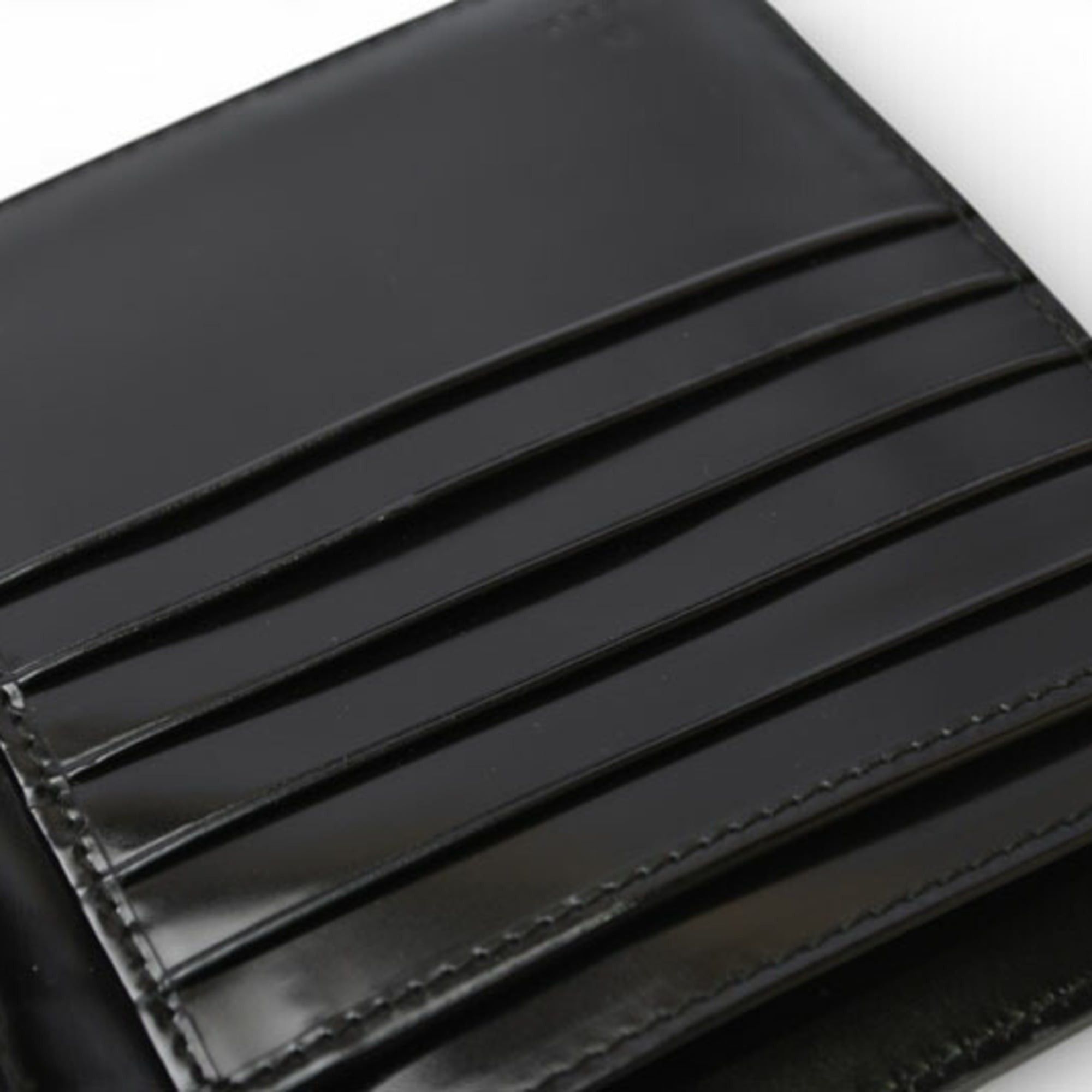 Gucci Gucci, unused, folding wallet, 035.3731, enamel, black. Size ONE SIZE - 18 Thumbnail