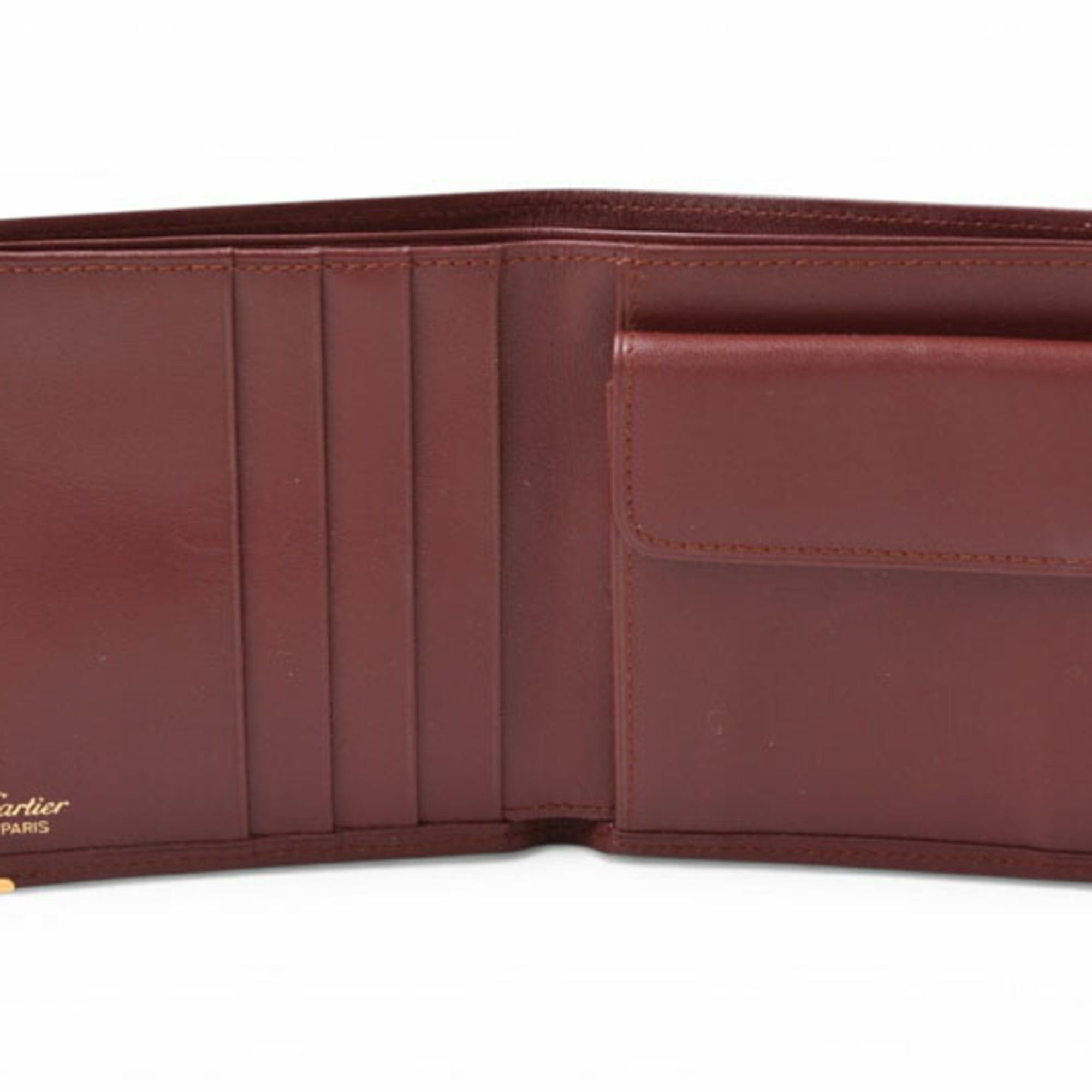 Cartier Cartier Bi-fold Wallet, Men's Must de Bordeaux 73184192 Size ONE SIZE - 6 Thumbnail