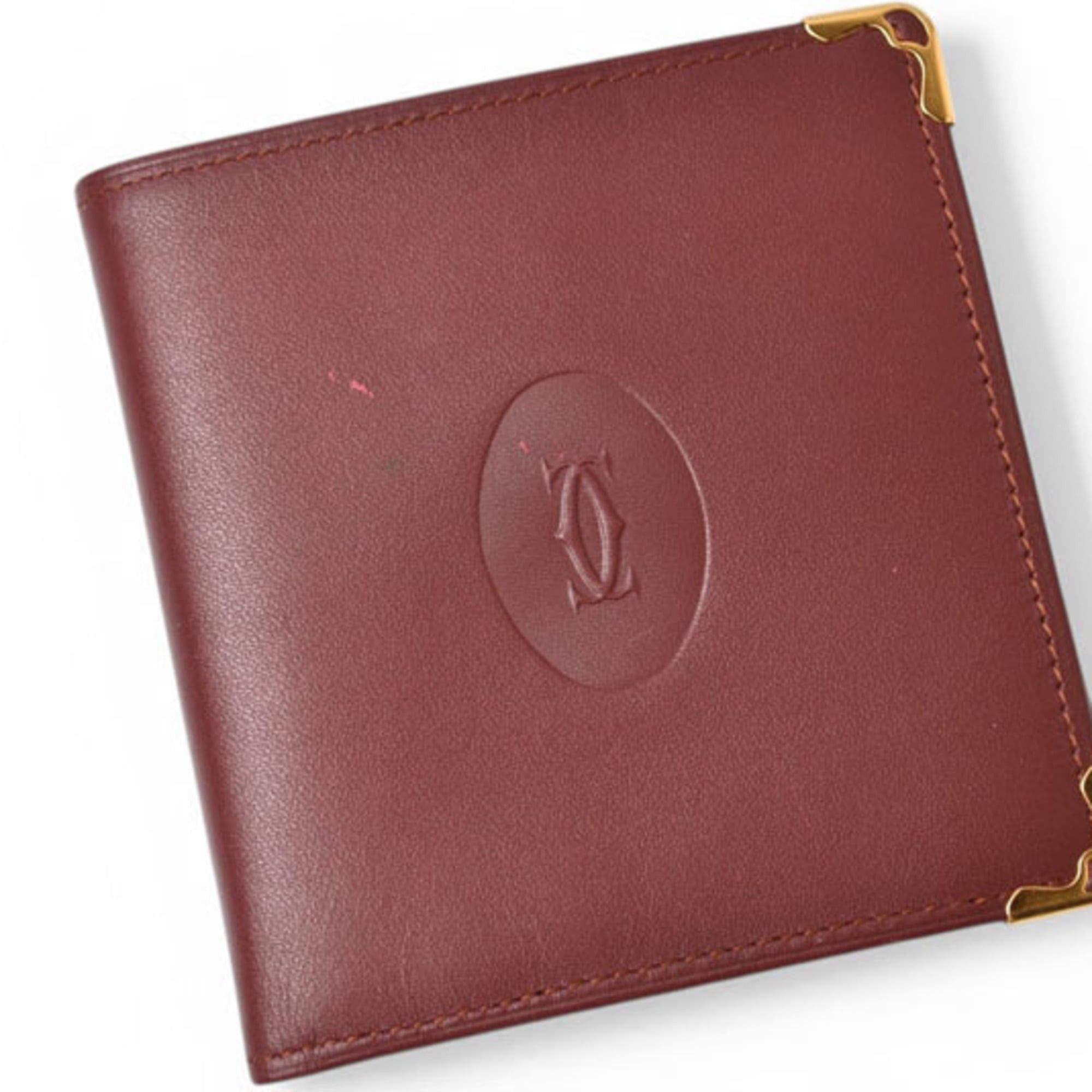 Cartier Cartier Bi-fold Wallet, Men's Must de Bordeaux 73184192 Size ONE SIZE - 3 Thumbnail
