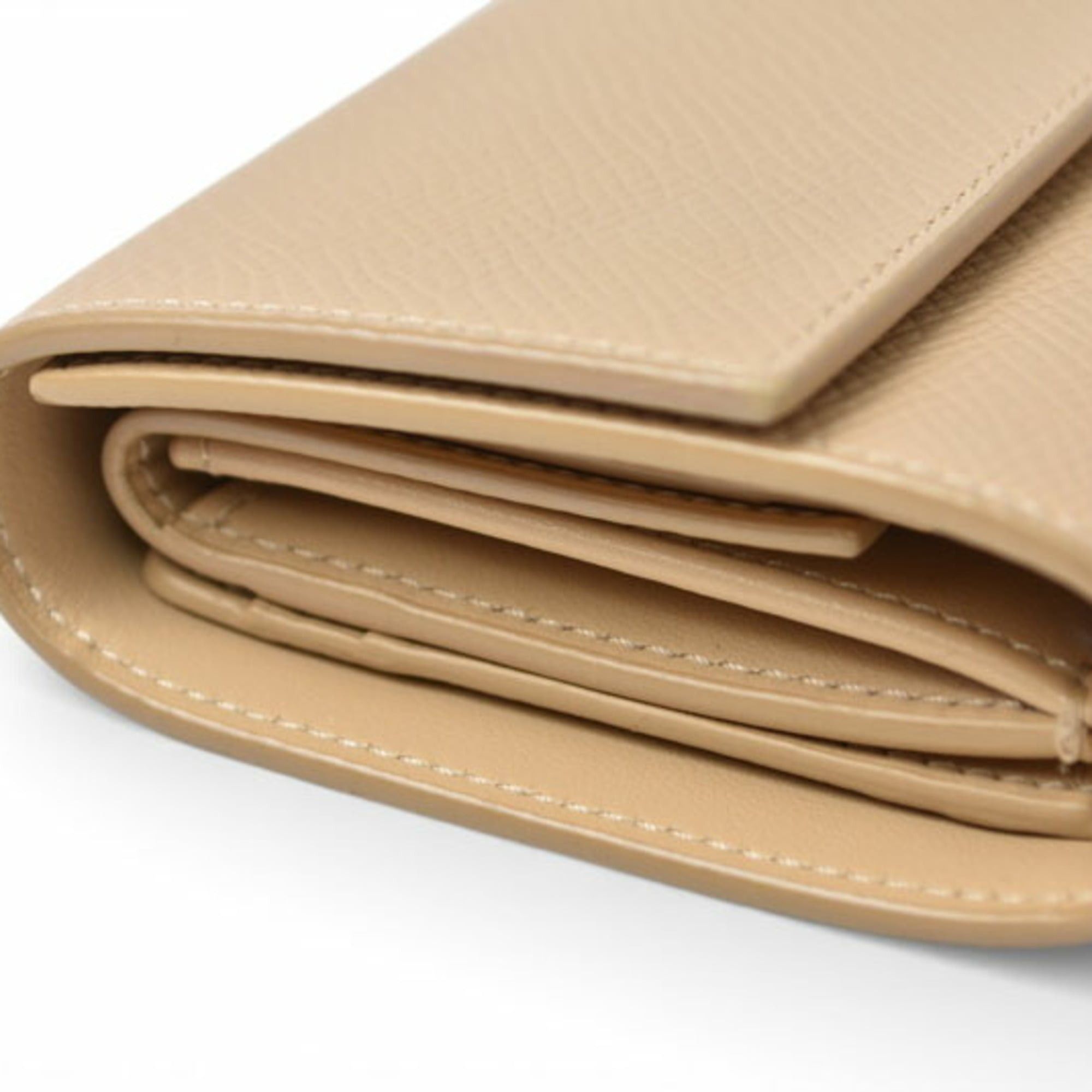 Celine Celine Mini Wallet, CELINE Women's Tri-fold Beige, SMALL TRIFOLD WALLET 10B57 Size ONE SIZE - 6 Thumbnail