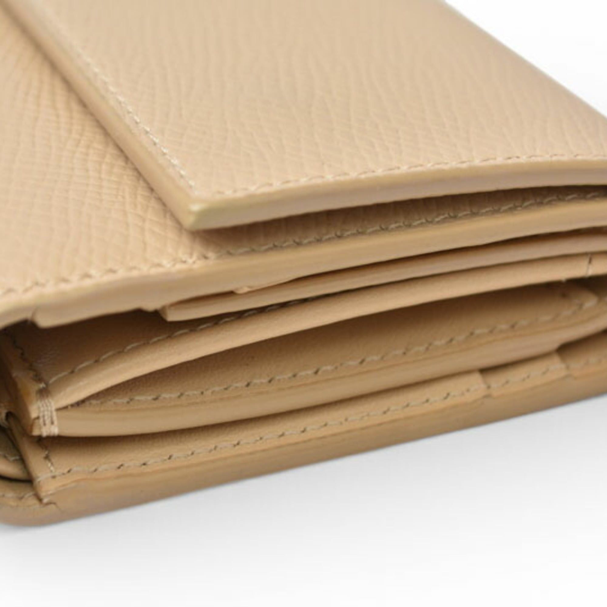 Celine Celine Mini Wallet, CELINE Women's Tri-fold Beige, SMALL TRIFOLD WALLET 10B57 Size ONE SIZE - 13 Thumbnail