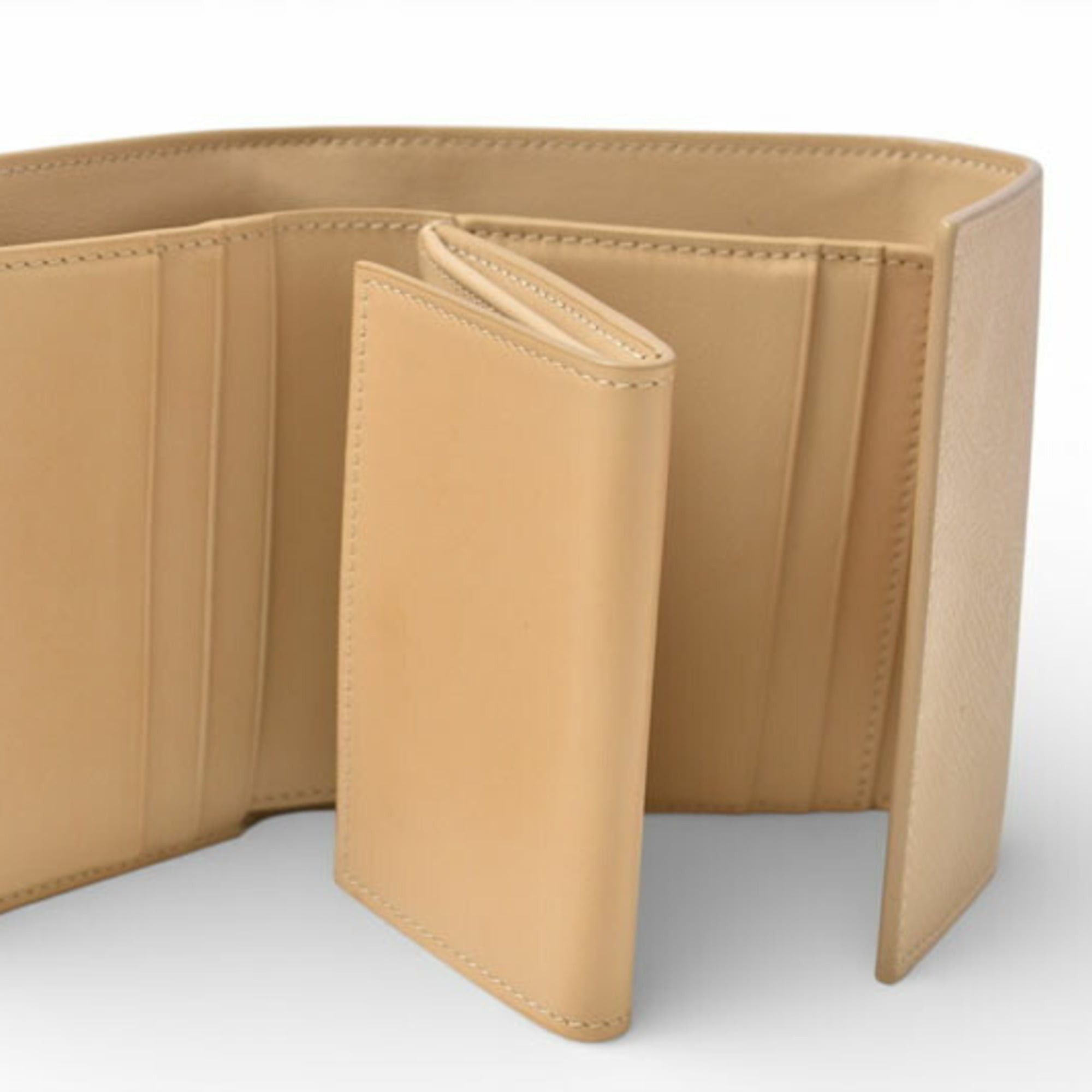 Celine Celine Mini Wallet, CELINE Women's Tri-fold Beige, SMALL TRIFOLD WALLET 10B57 Size ONE SIZE - 3 Thumbnail
