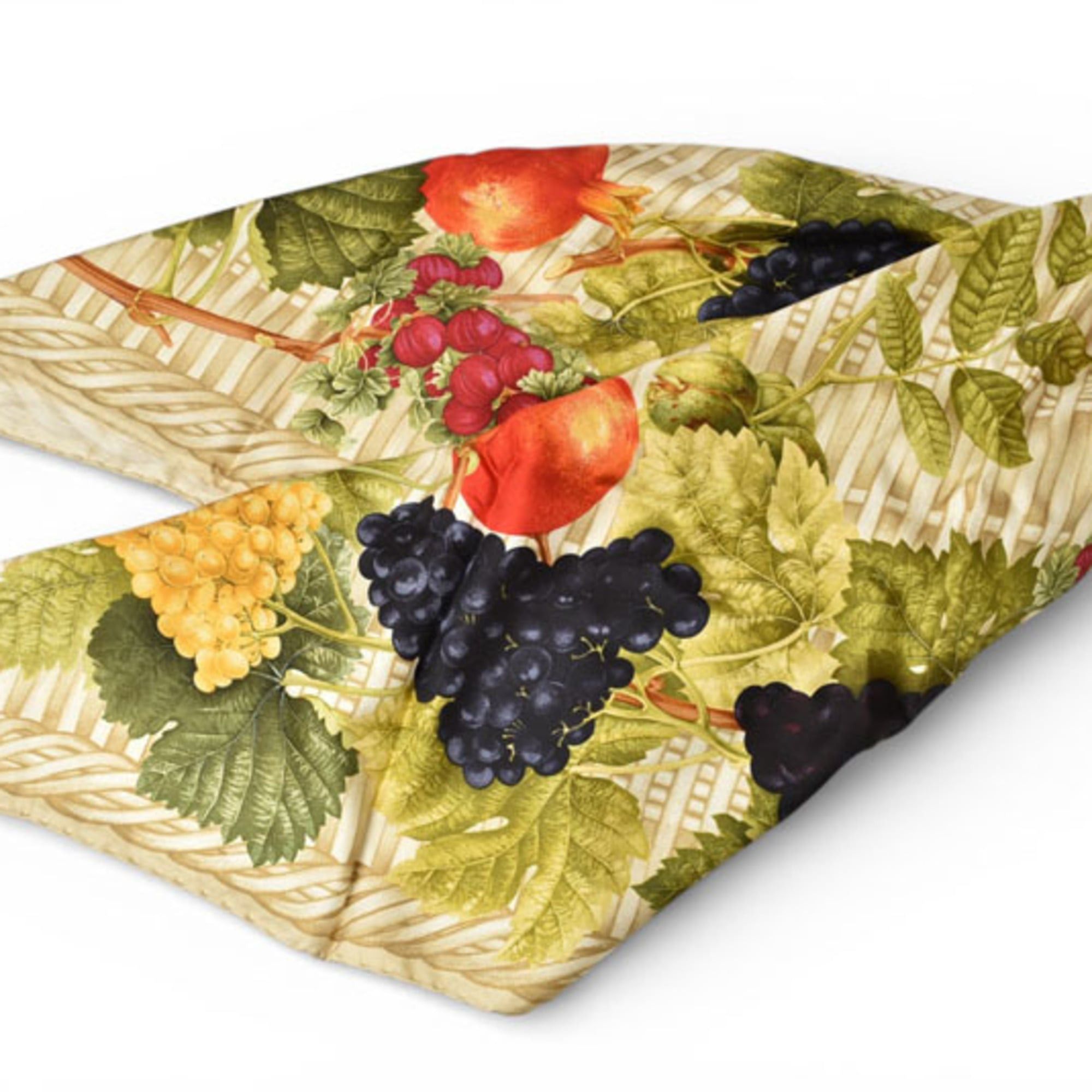 Gucci Gucci scarf, muffler, large size, fruit pattern, beige multi-color. Size ONE SIZE - 5 Thumbnail