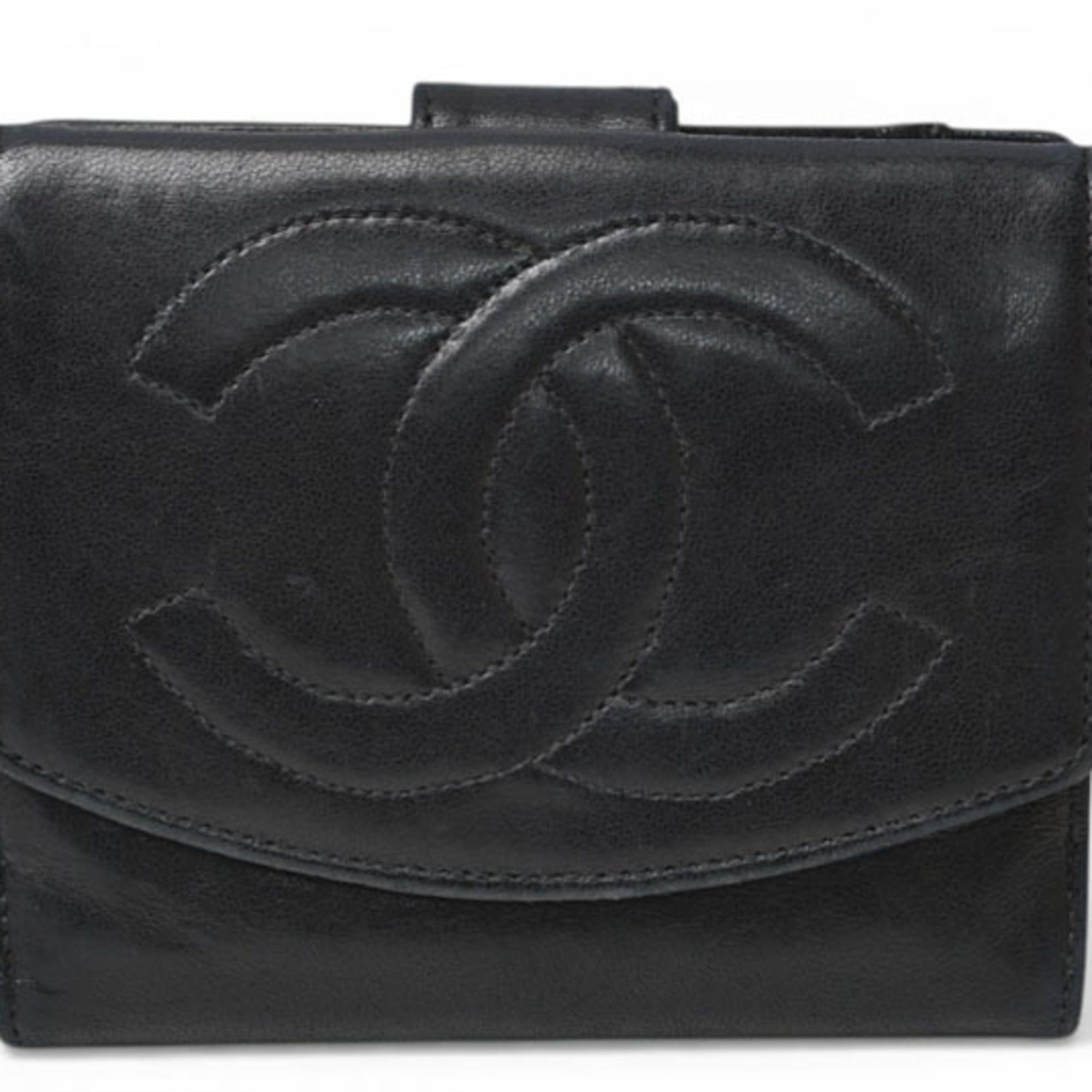 Chanel Chanel bi-fold wallet, Coco Mark, black. Size ONE SIZE - 2 Thumbnail