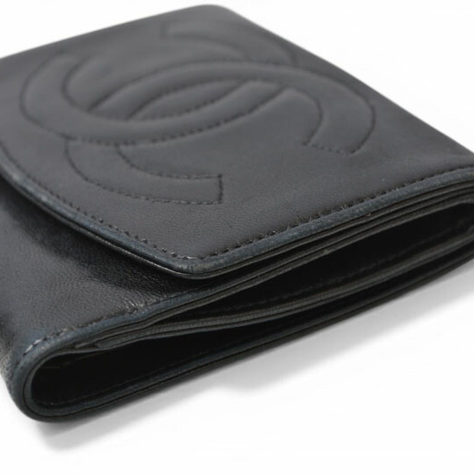 Chanel Chanel bi-fold wallet, Coco Mark, black. Size ONE SIZE - 6 Thumbnail