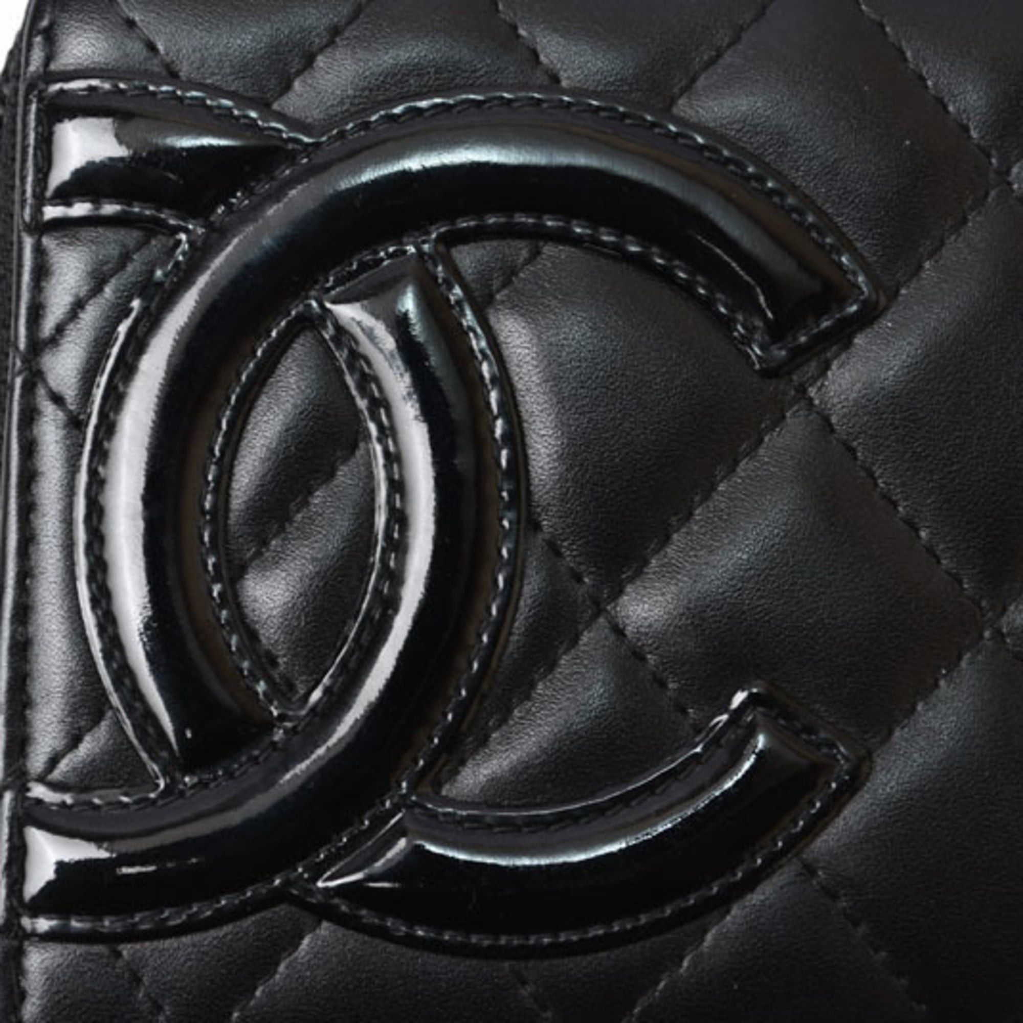 Chanel Chanel Cambon Line Round Zip Long Wallet, Black, A50078 Size ONE SIZE - 4 Thumbnail