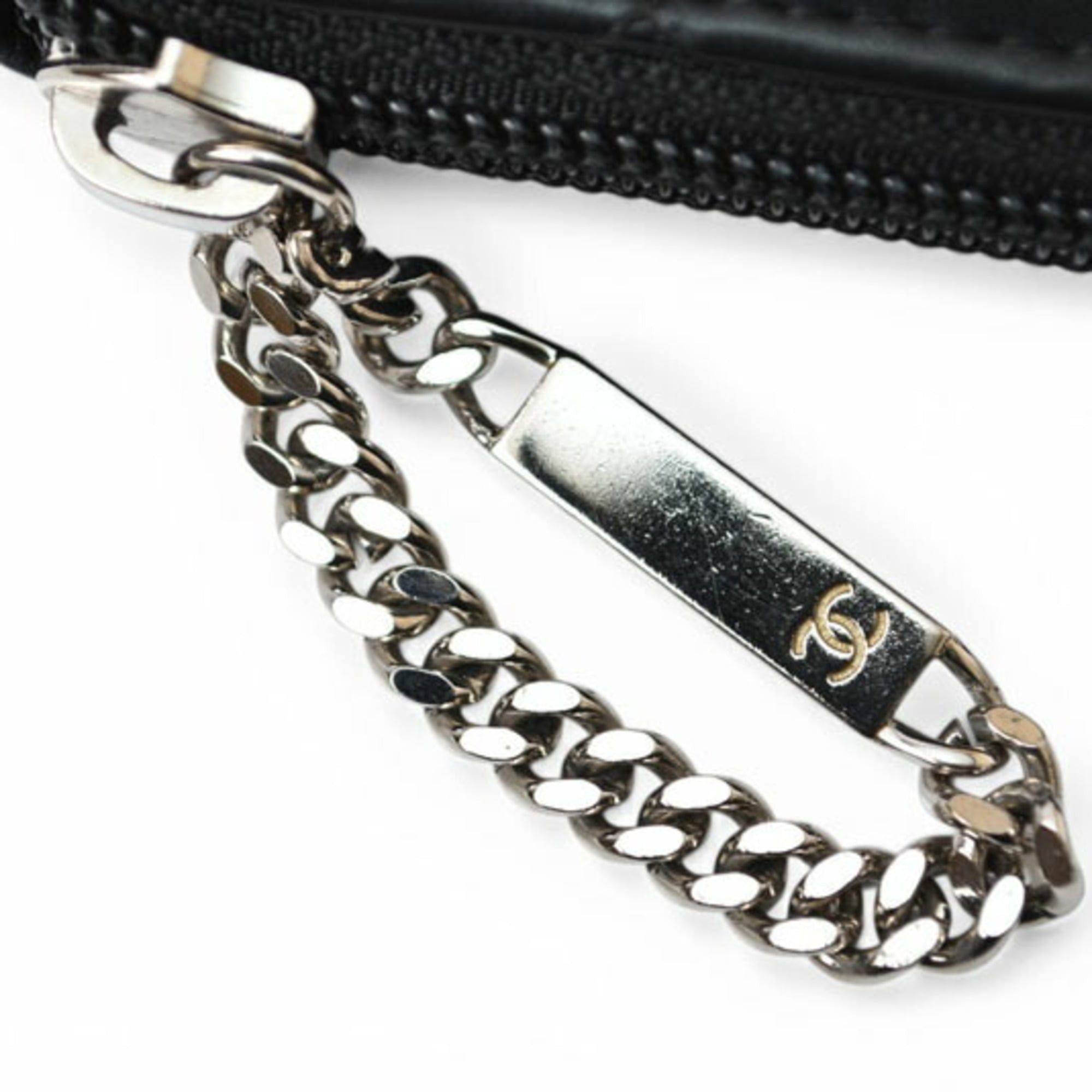Chanel Chanel Cambon Line Round Zip Long Wallet, Black, A50078 Size ONE SIZE - 5 Thumbnail