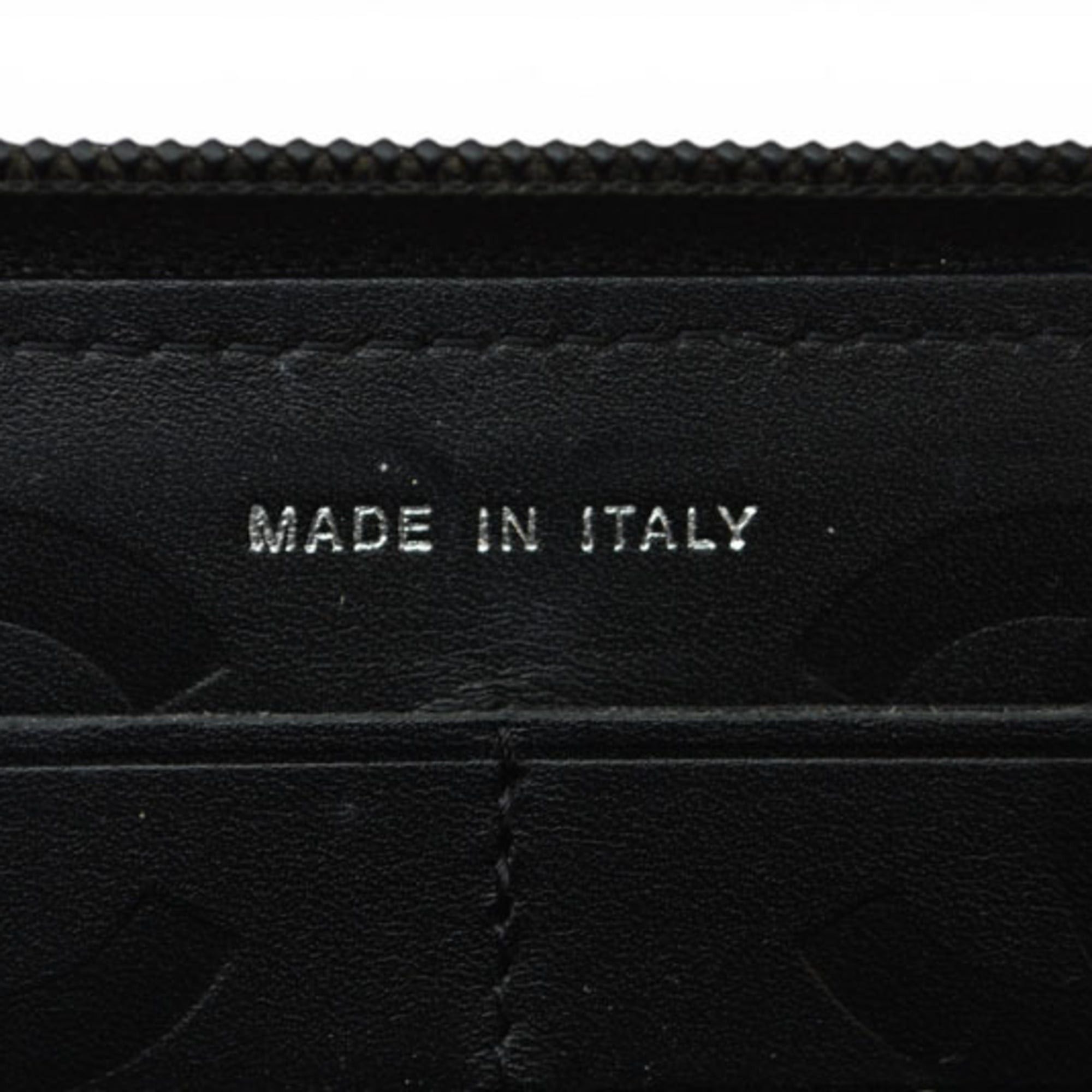 Chanel Chanel Cambon Line Round Zip Long Wallet, Black, A50078 Size ONE SIZE - 12 Thumbnail