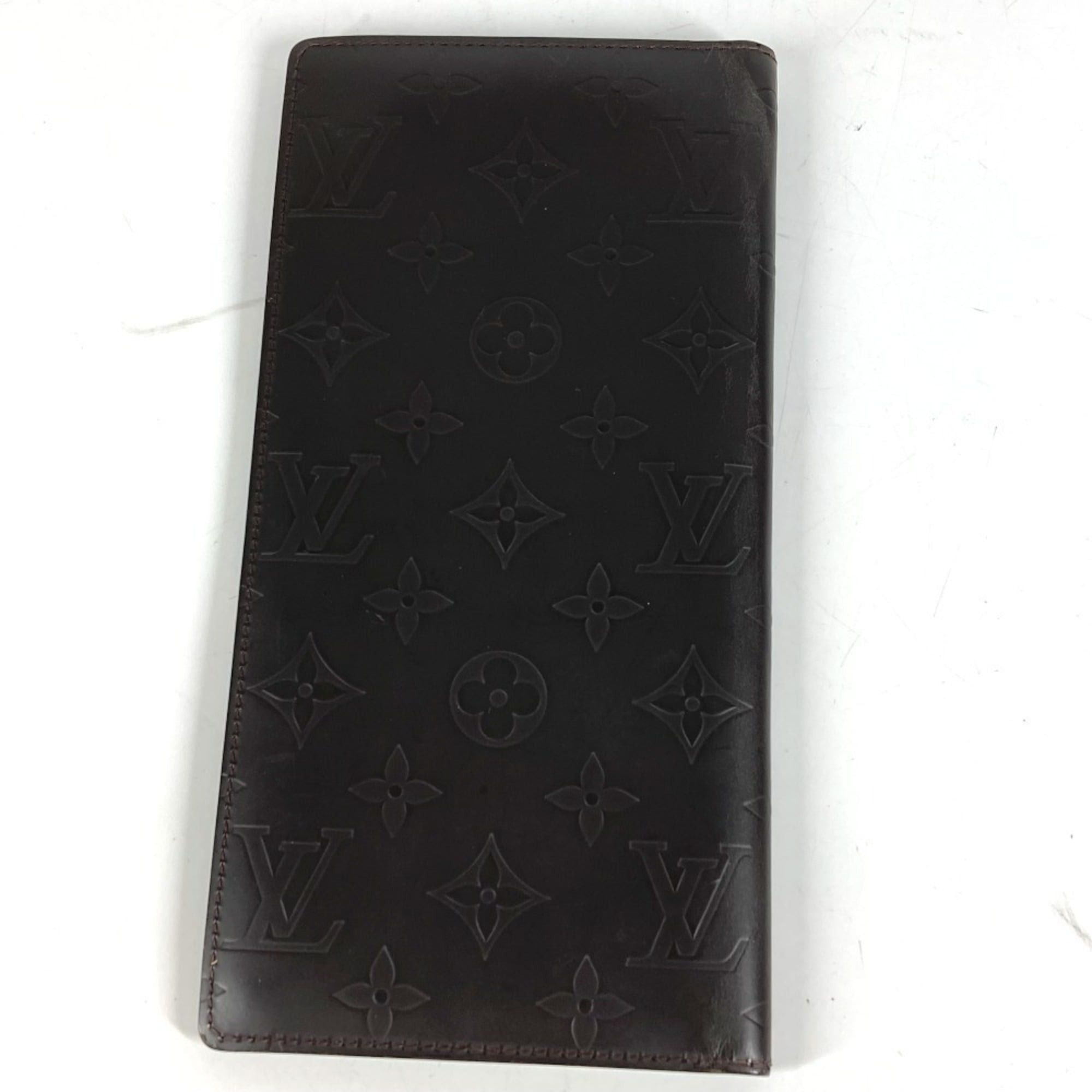 Louis Vuitton LOUIS VUITTON M66480 Monogram Glacé Portefeuille Double Bi-fold Wallet Long Leather Men's Women's Cafe Brown Size ONE SIZE - 2 Thumbnail