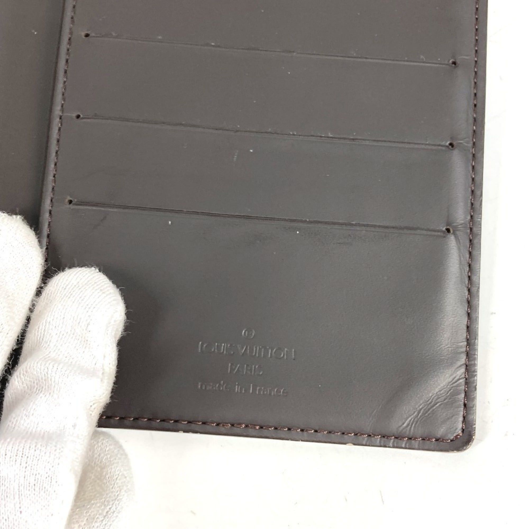 Louis Vuitton LOUIS VUITTON M66480 Monogram Glacé Portefeuille Double Bi-fold Wallet Long Leather Men's Women's Cafe Brown Size ONE SIZE - 7 Thumbnail