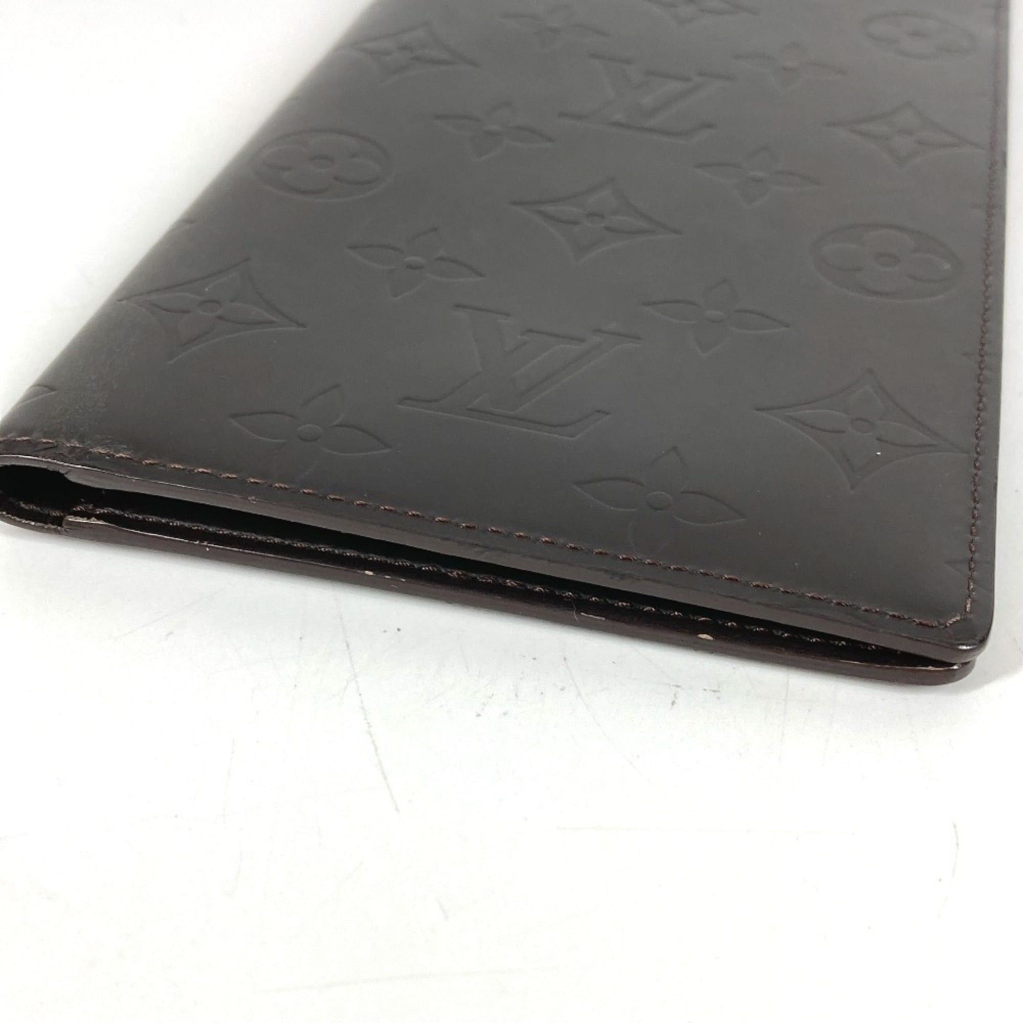 Louis Vuitton LOUIS VUITTON M66480 Monogram Glacé Portefeuille Double Bi-fold Wallet Long Leather Men's Women's Cafe Brown Size ONE SIZE - 3 Thumbnail