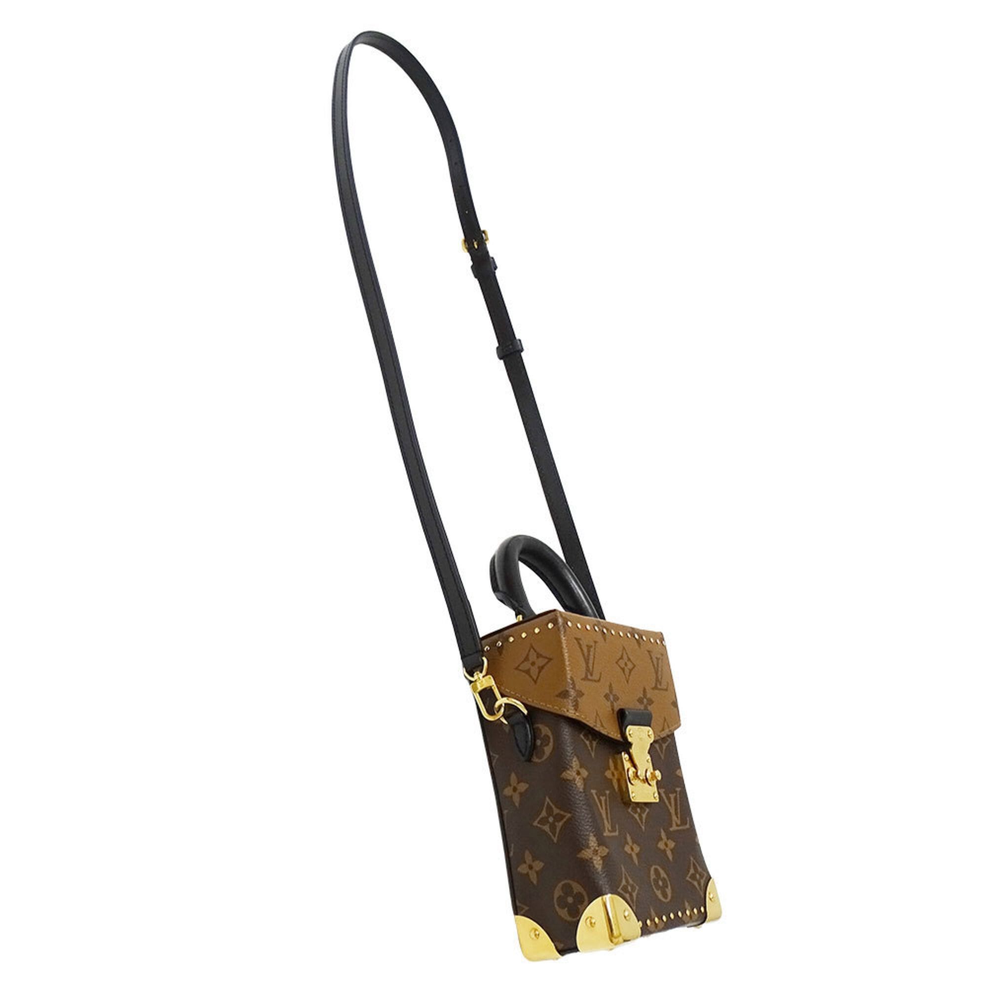 Louis Vuitton Louis Vuitton Women's Handbag, Brand Handbag/Shoulder Bag, 2-way, Monogram Reverse Canvas, Camera Box, Brown M82465 Size ONE SIZE - 6 Thumbnail