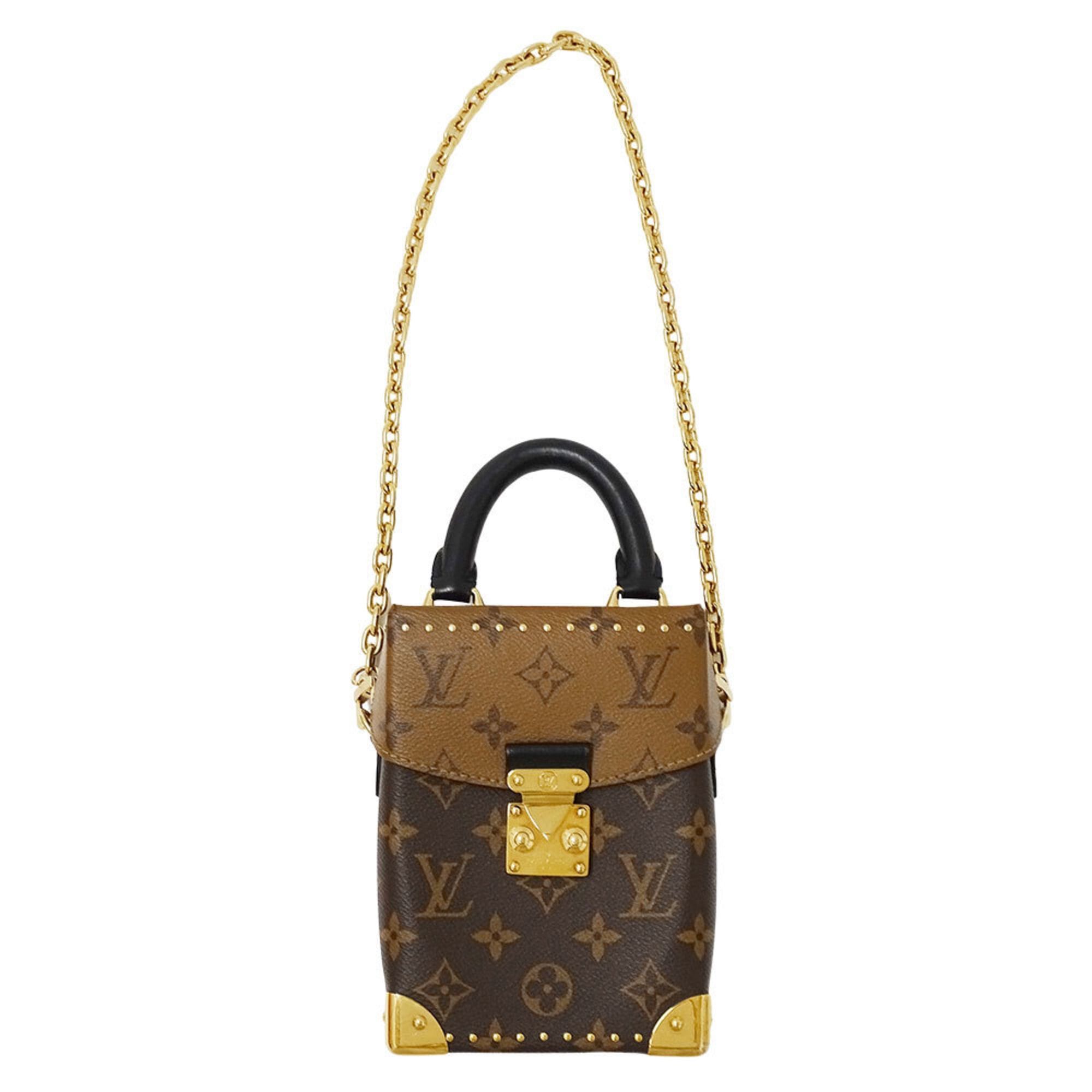 Louis Vuitton Louis Vuitton Women's Handbag, Brand Handbag/Shoulder Bag, 2-way, Monogram Reverse Canvas, Camera Box, Brown M82465 Size ONE SIZE - 5 Thumbnail