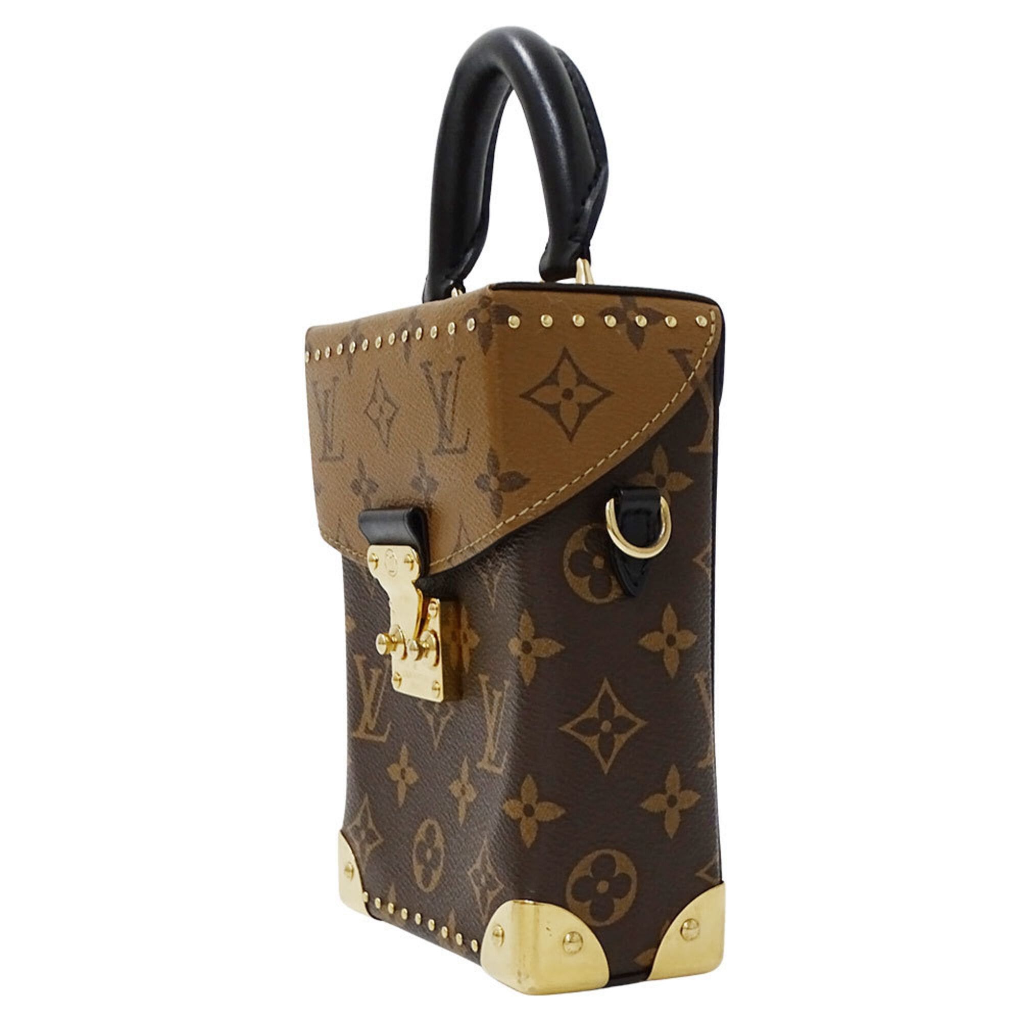 Louis Vuitton Louis Vuitton Women's Handbag, Brand Handbag/Shoulder Bag, 2-way, Monogram Reverse Canvas, Camera Box, Brown M82465 Size ONE SIZE - 4 Thumbnail