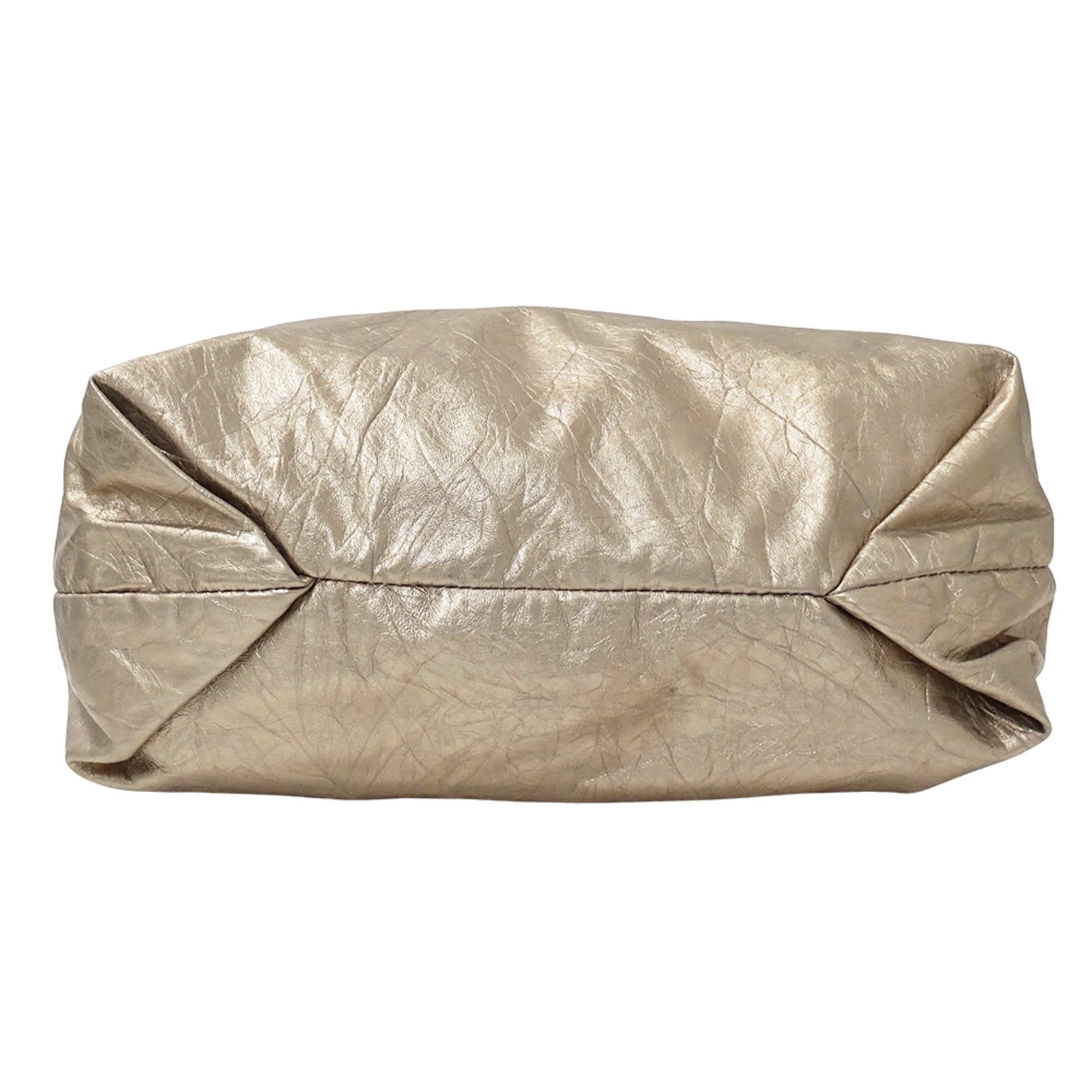 Balenciaga Balenciaga handbag for women, brand shoulder bag, leather, gold, metallic chain shoulder, 742942. Size ONE SIZE - 3 Thumbnail