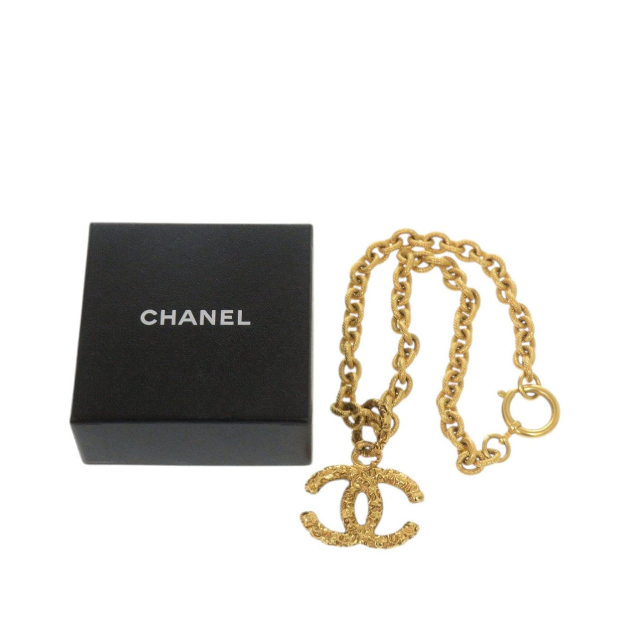 Chanel Chanel Lava Coco Mark 95A Metal Gold Necklace 1666CHANEL Size ONE SIZE - 2 Thumbnail