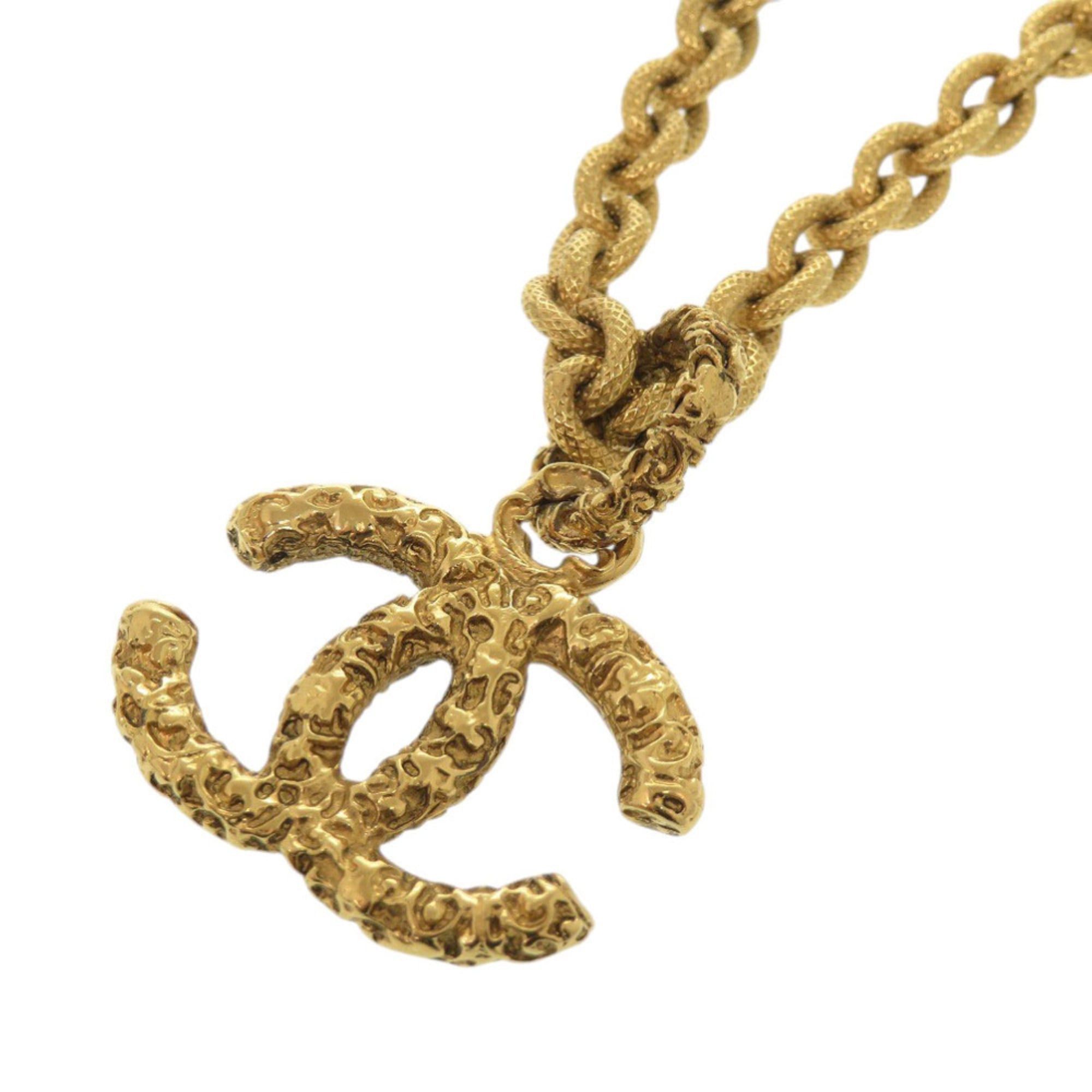 Chanel Chanel Lava Coco Mark 95A Metal Gold Necklace 1666CHANEL Size ONE SIZE - 5 Thumbnail