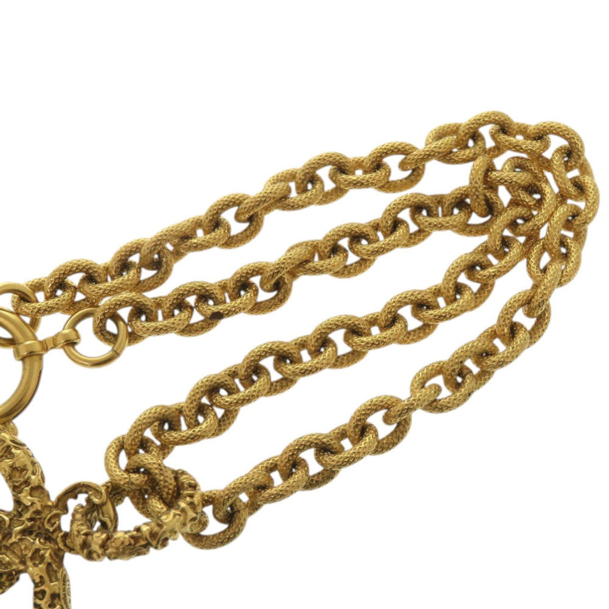 Chanel Chanel Lava Coco Mark 95A Metal Gold Necklace 1666CHANEL Size ONE SIZE - 7 Thumbnail