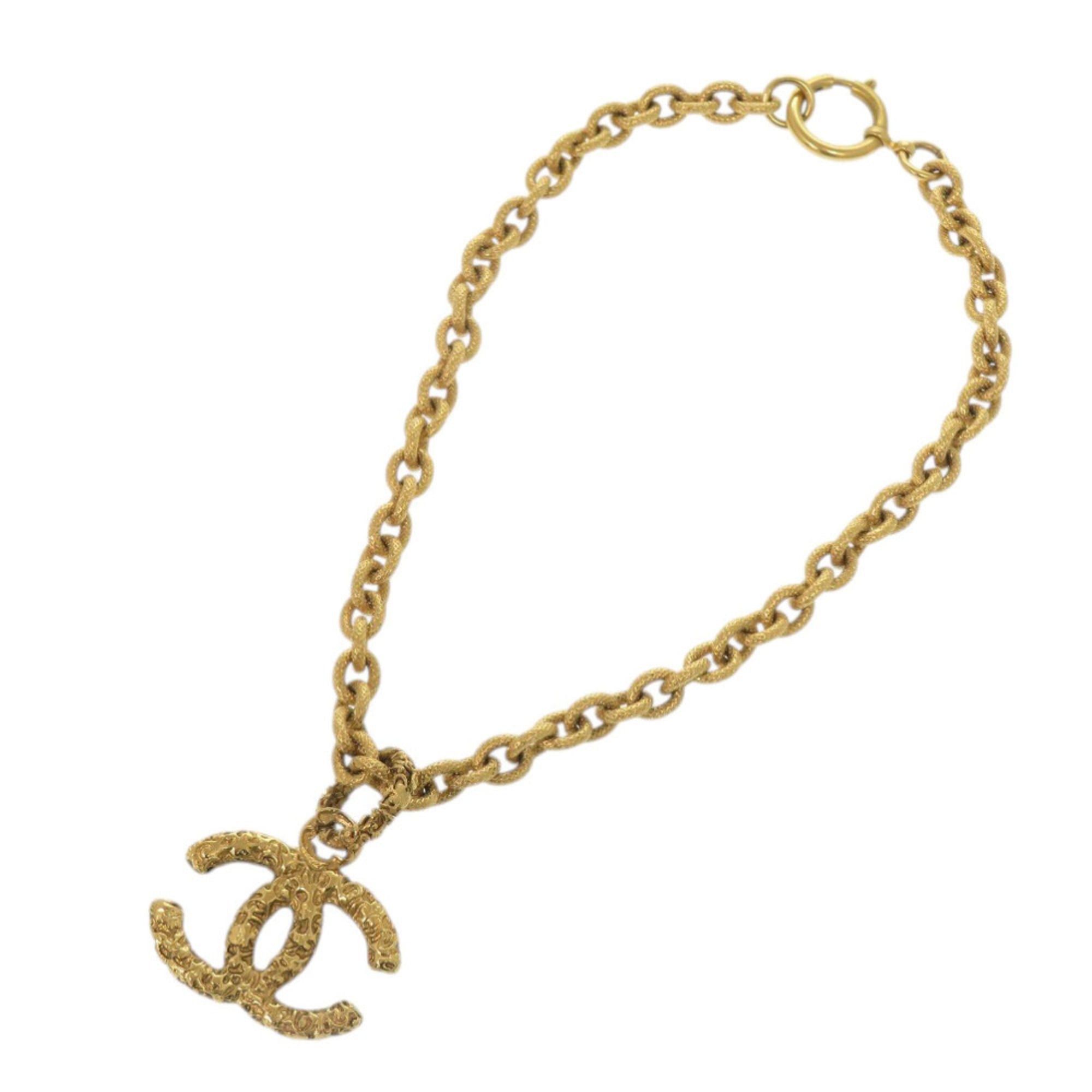 Chanel Chanel Lava Coco Mark 95A Metal Gold Necklace 1666CHANEL Size ONE SIZE - 3 Thumbnail