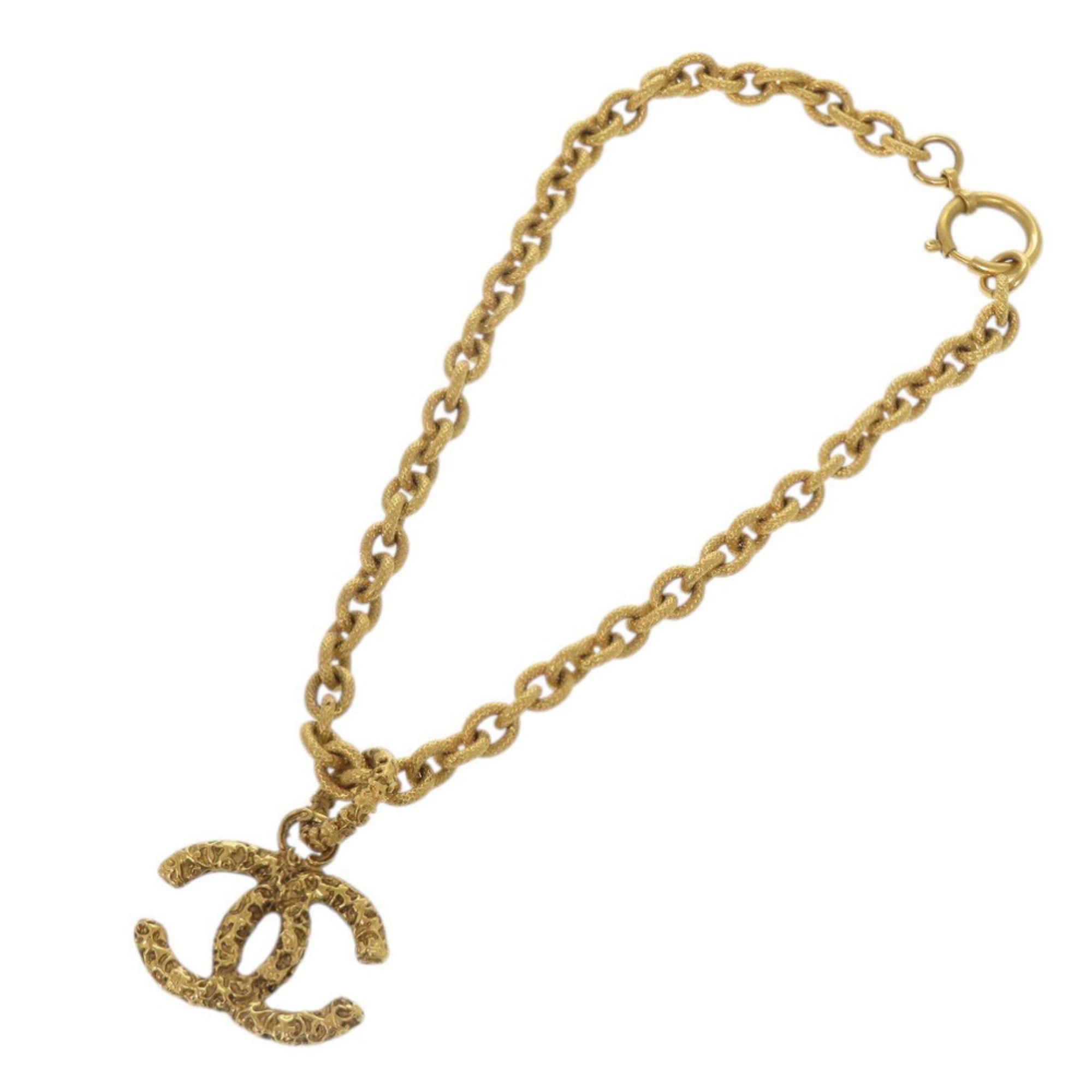 Chanel Chanel Lava Coco Mark 95A Metal Gold Necklace 1666CHANEL Size ONE SIZE - 4 Thumbnail