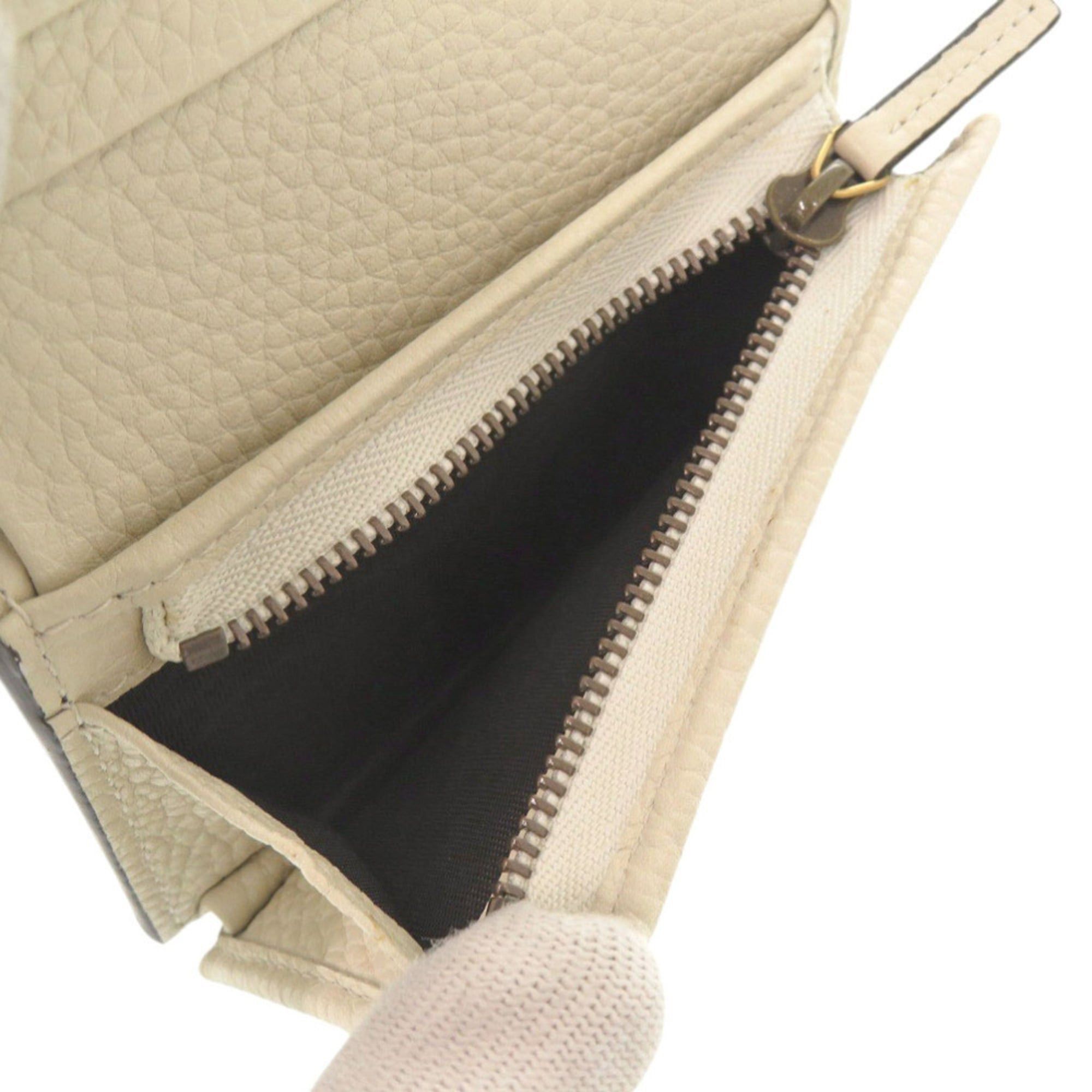 Gucci Gucci Animalier Bee 460185 Leather Ivory Bi-fold Wallet 1709GUCCI Size ONE SIZE - 5 Thumbnail