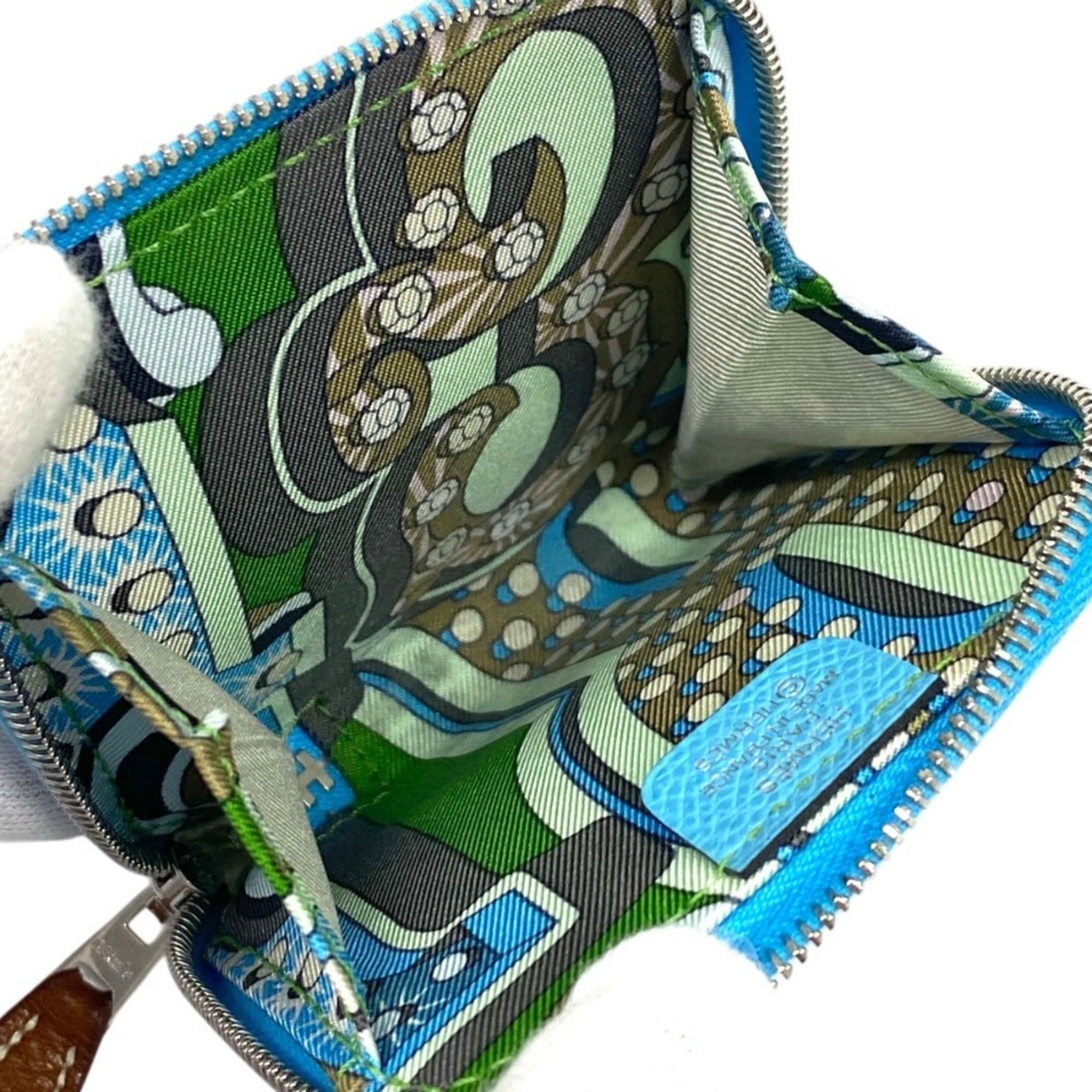 Hermes HERMES Azap Mini Silk In Veau Epsom Wallet/Coin Purse, Blue Nord, Blue, B Stamp, Women's Size ONE SIZE - 5 Thumbnail