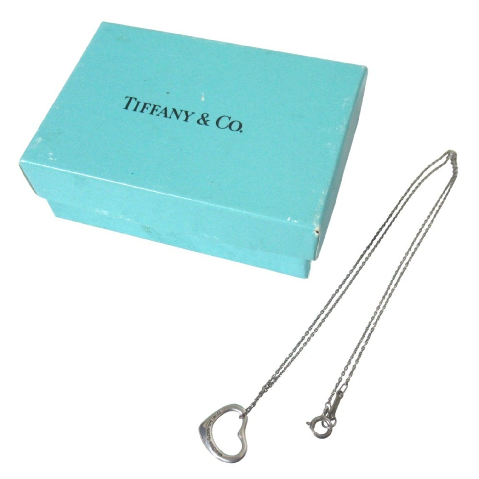 Tiffany & Co. Tiffany & Co. Elsa Peretti Open Heart Mini Necklace Pendant, 925 Sterling Silver, Women's Size ONE SIZE - 6 Thumbnail