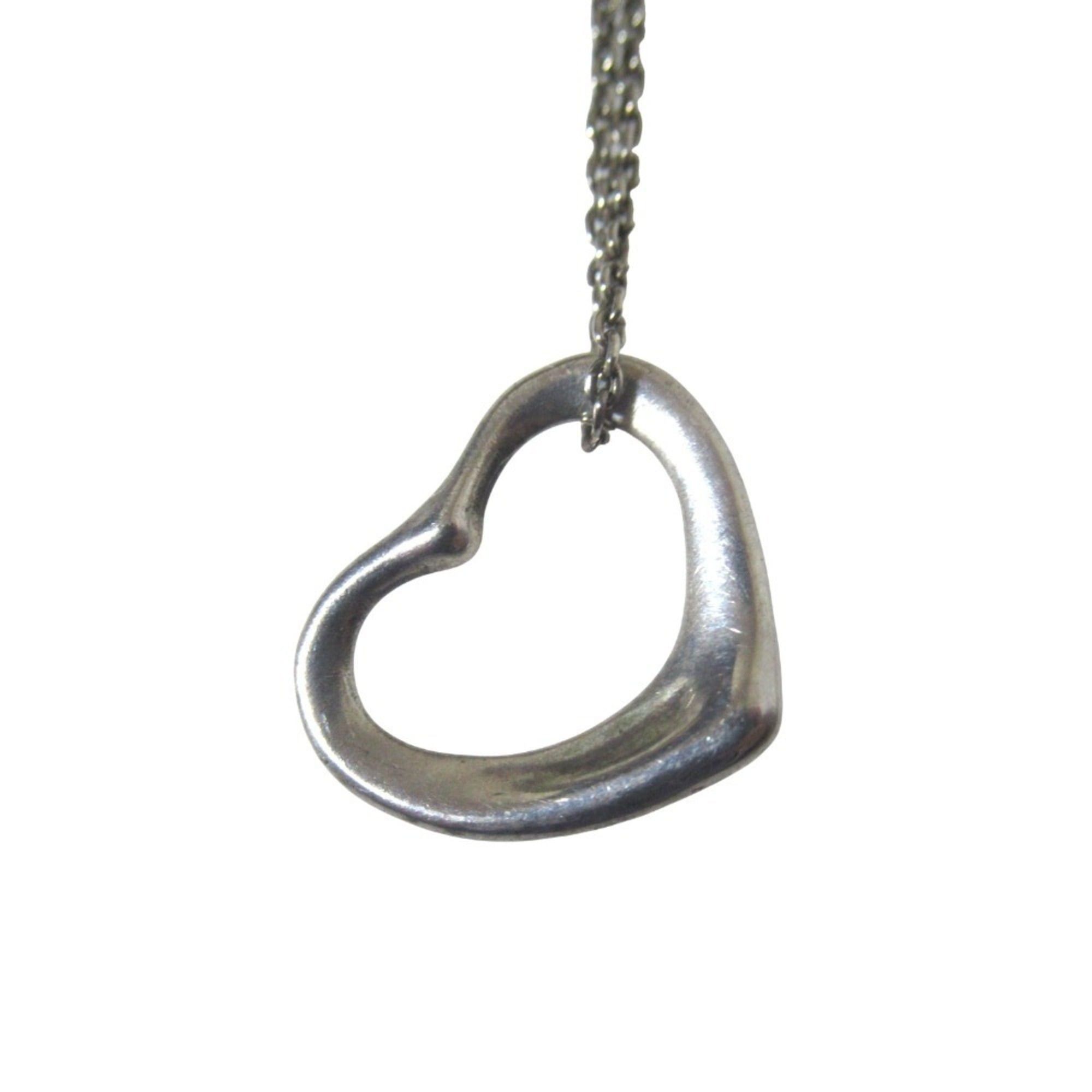 Tiffany & Co. Tiffany & Co. Elsa Peretti Open Heart Mini Necklace Pendant, 925 Sterling Silver, Women's Size ONE SIZE - 2 Thumbnail