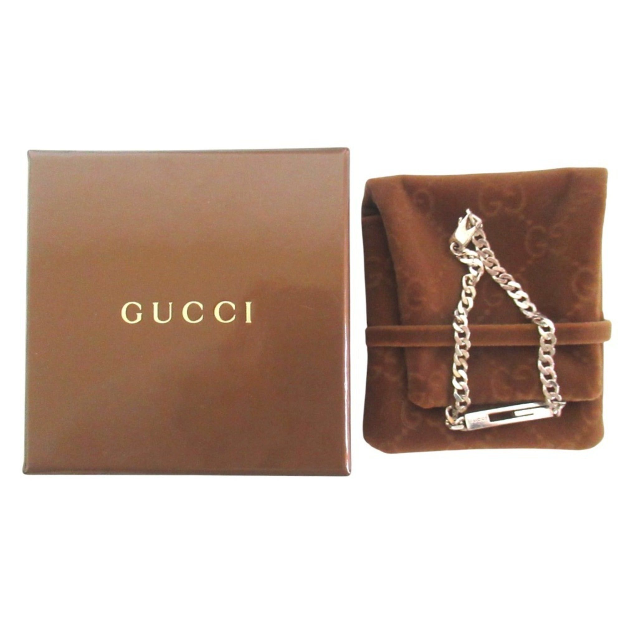 Gucci GUCCI Branded G Curb Chain Bracelet, 925 Sterling Silver, Men's & Women's Size ONE SIZE - 5 Thumbnail
