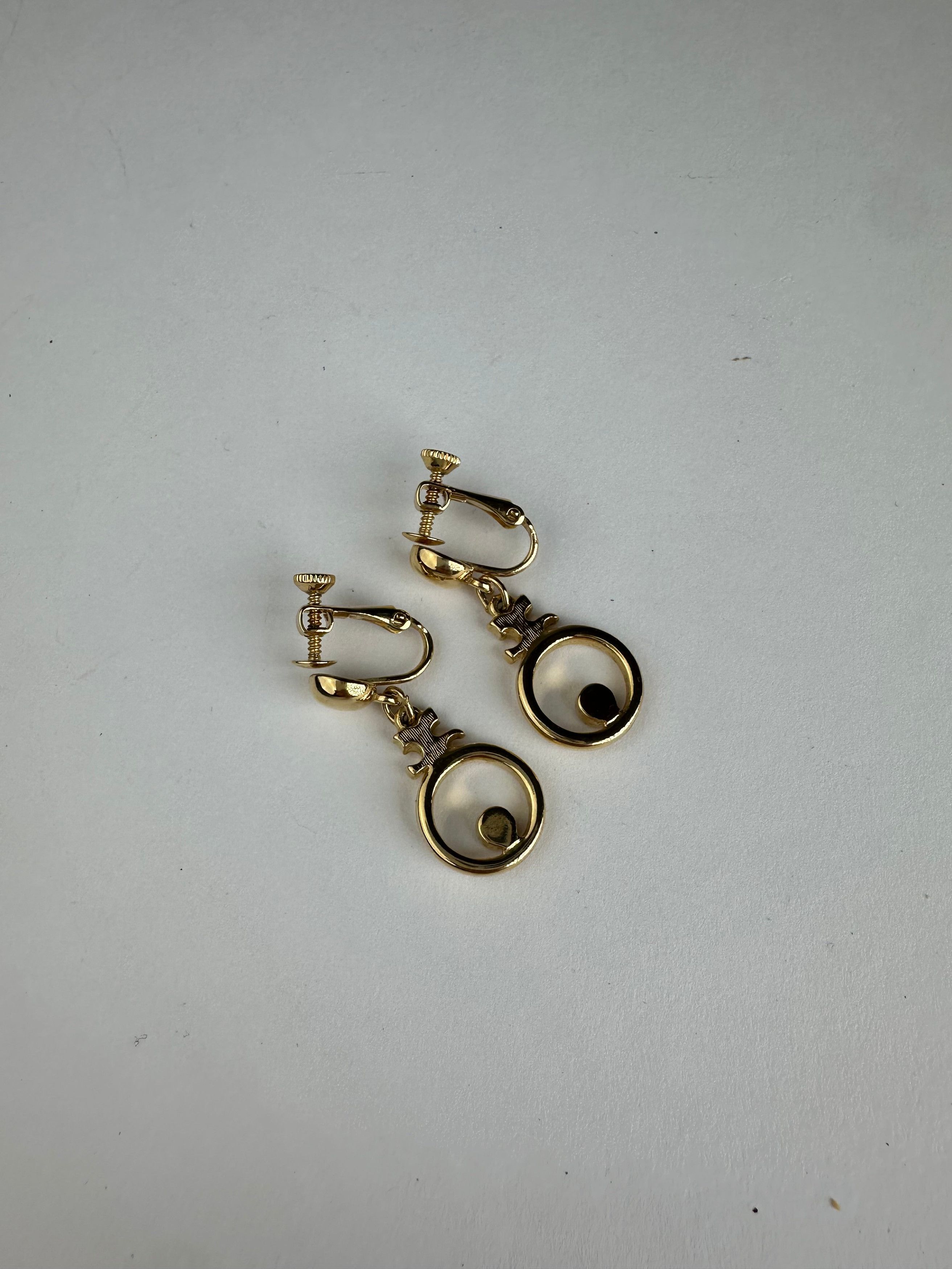 Courreges Vintage Gold Plated Ear Rings / Clipper Gold Size ONE SIZE - 8 Thumbnail