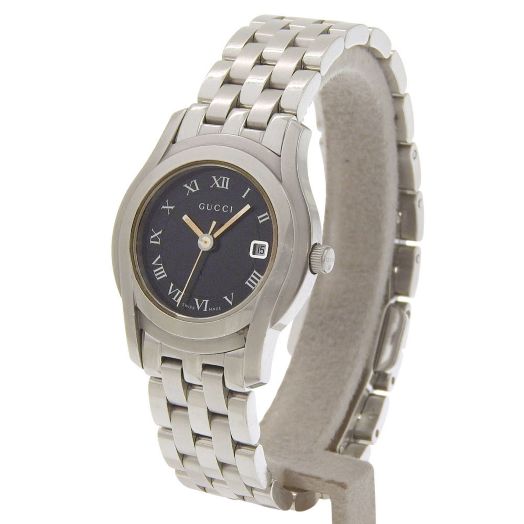 Gucci Gucci 5500L Black Dial Stainless Steel Quartz Watch, Approx. 26mm, Women's Date Display Size ONE SIZE - 2 Thumbnail
