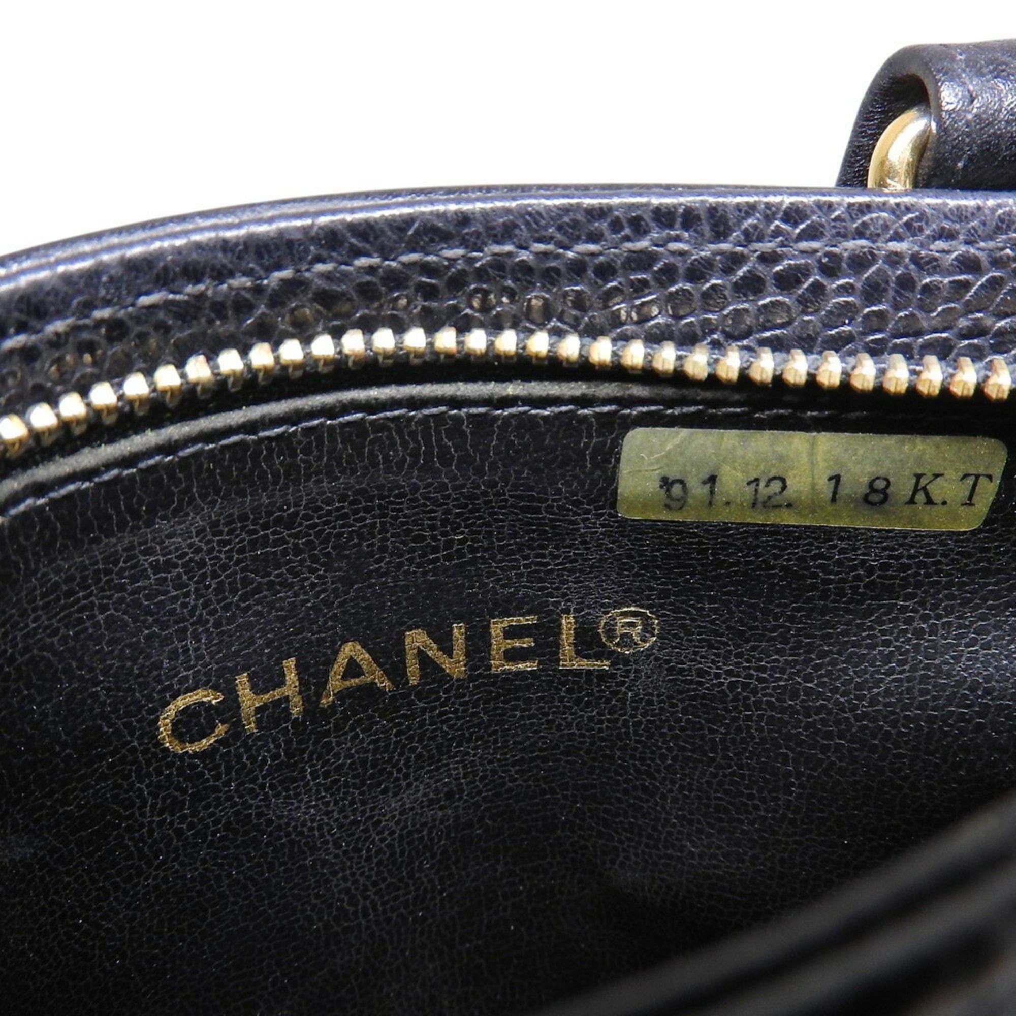 Chanel Chanel Coco Mark Waist Bag/Waist Pouch, Caviar Leather, Black Size ONE SIZE - 8 Thumbnail
