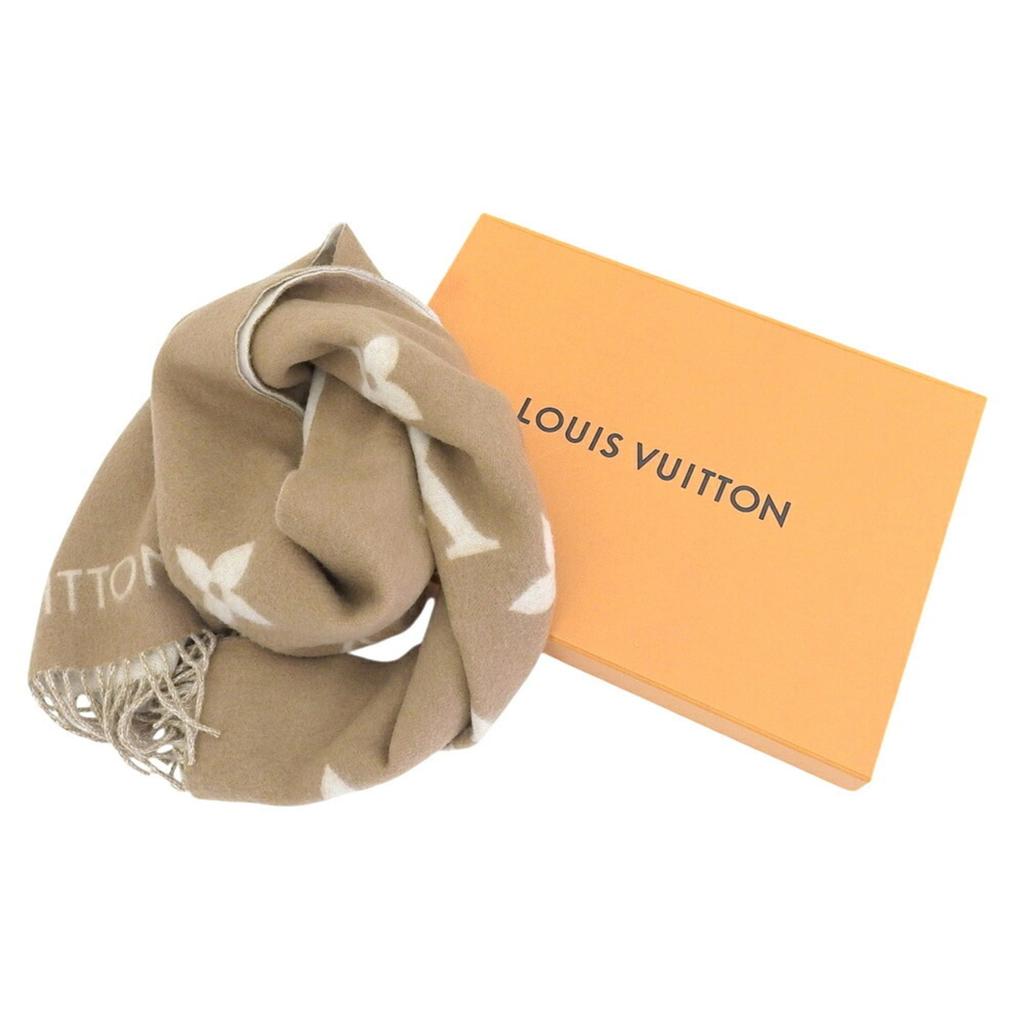 Louis Vuitton Louis Vuitton Monogram Echarpe Reykjavik M76067 Scarf/Stole, Cashmere, Large Size Size ONE SIZE - 3 Thumbnail