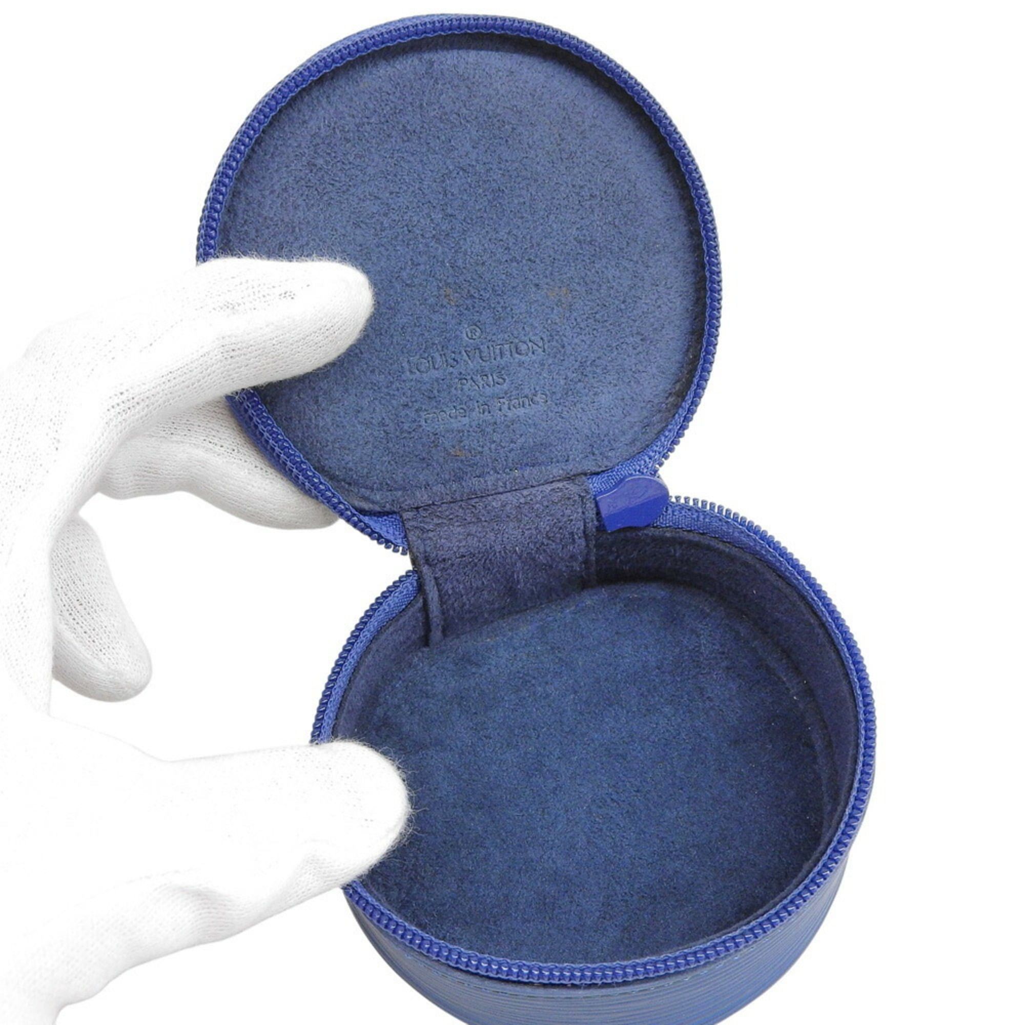 Louis Vuitton Louis Vuitton Epi Ecrin Bijou 8 M48225 Case Blue Pouch Size ONE SIZE - 3 Thumbnail