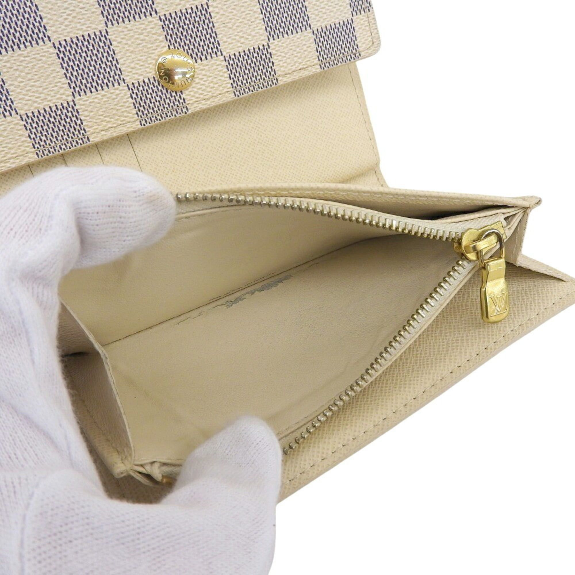 Louis Vuitton Louis Vuitton Damier Azur Portefeuille Alexandra N63068 Tri-fold Wallet Size ONE SIZE - 7 Thumbnail