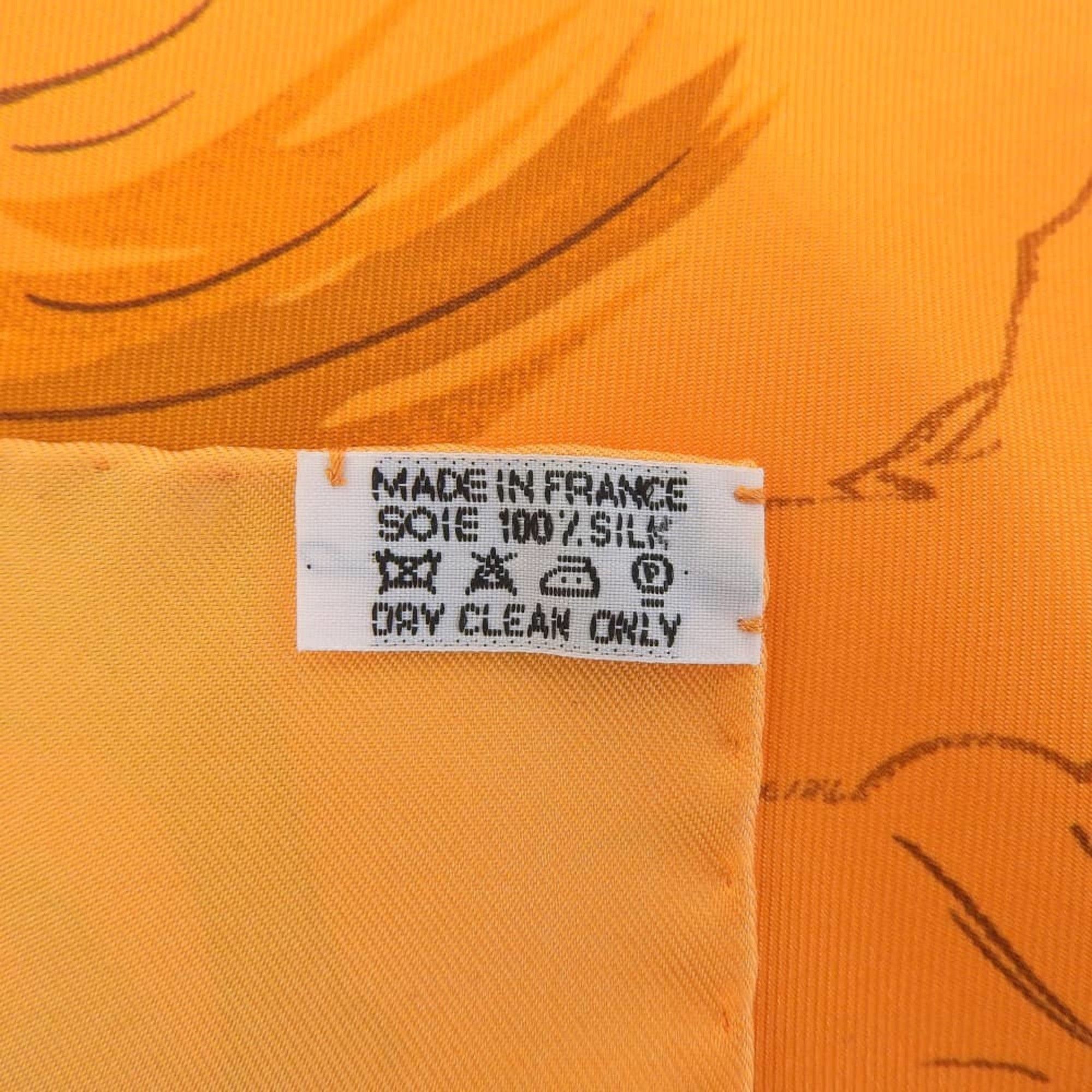 Hermes Hermes Carre 90 Ballet equestre Horse Scarf Muffler Silk Orange Size ONE SIZE - 6 Thumbnail