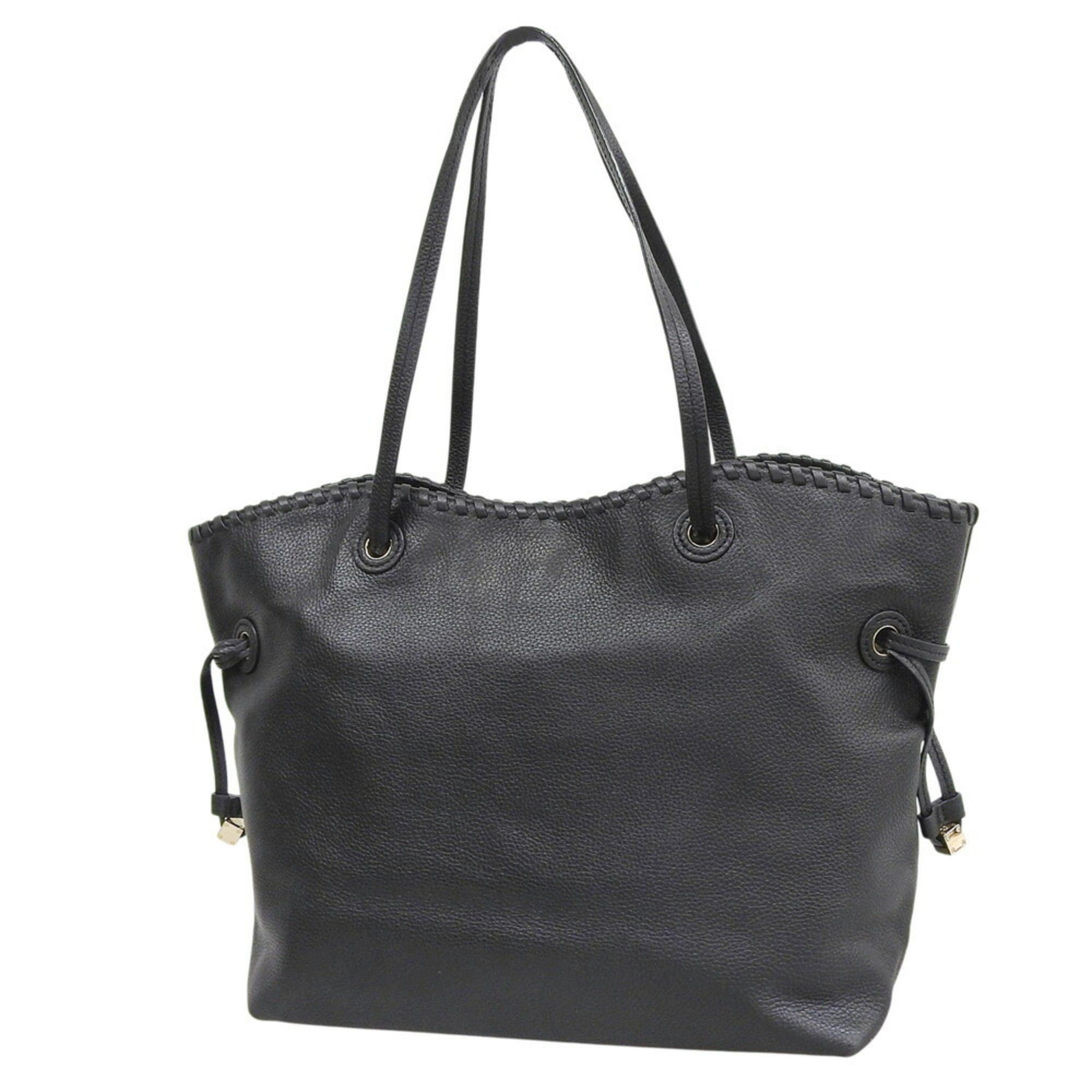 Tory Burch Tory Burch boat-shaped tote bag/shoulder bag, leather, black. Size ONE SIZE - 2 Thumbnail