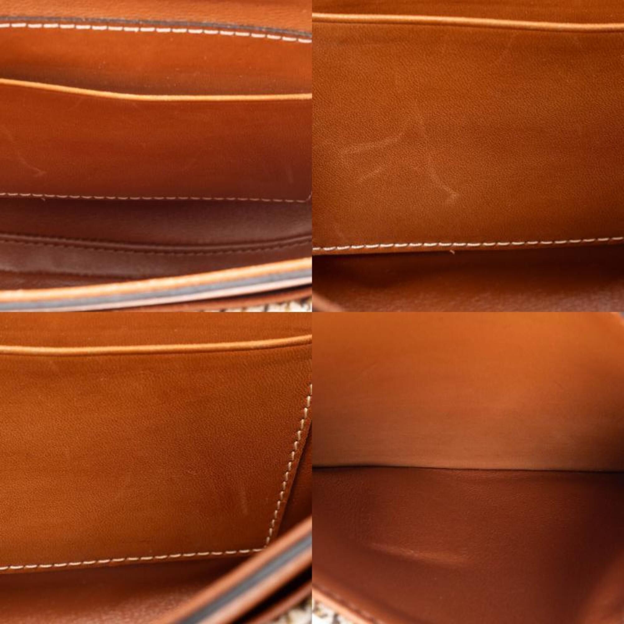 Celine Celine Shoulder Bag for Women, Small Buzas 16 (Seize), Tan, Textile Houndstooth Pattern Size ONE SIZE - 15 Thumbnail