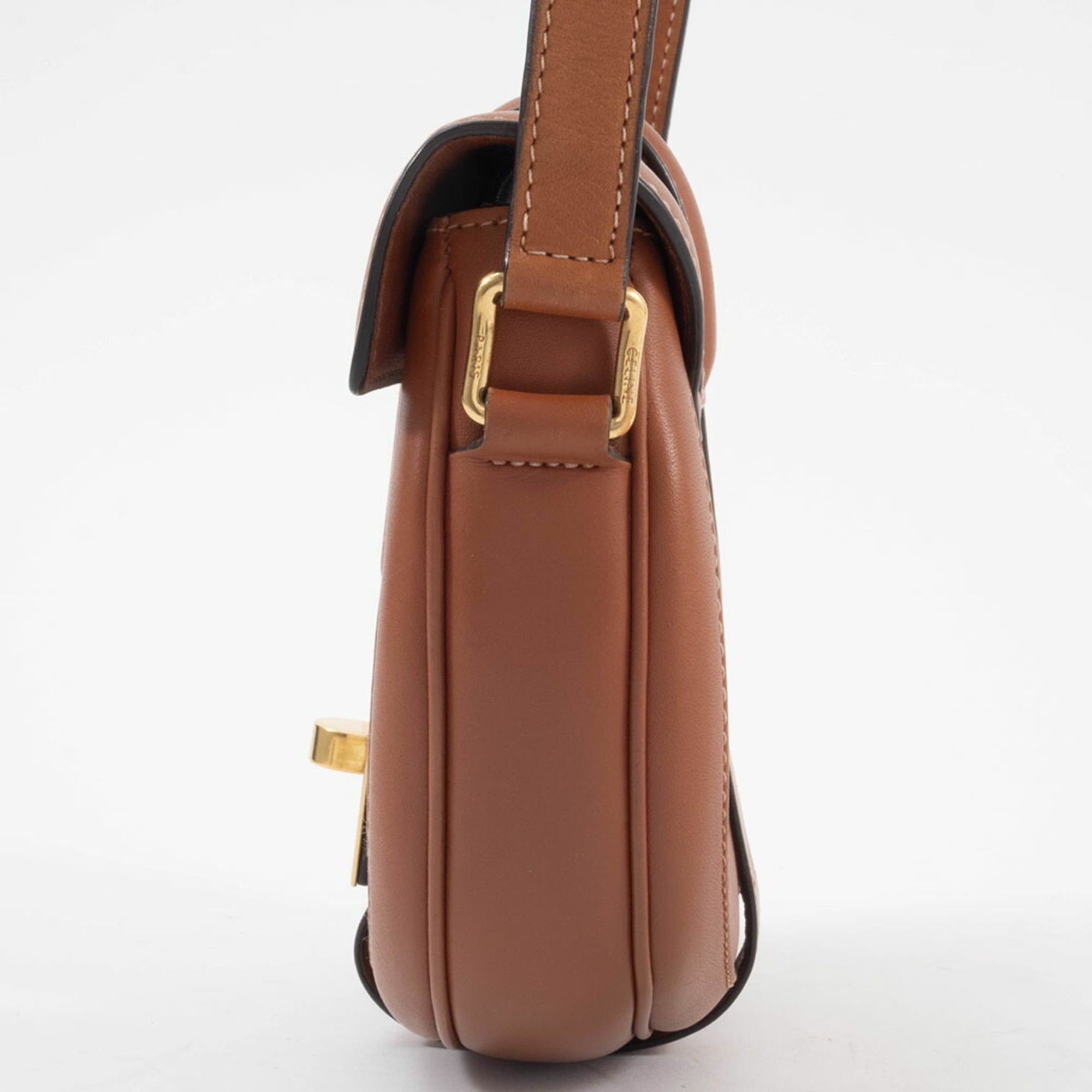 Celine Celine Shoulder Bag for Women, Small Buzas 16 (Seize), Tan, Textile Houndstooth Pattern Size ONE SIZE - 5 Thumbnail