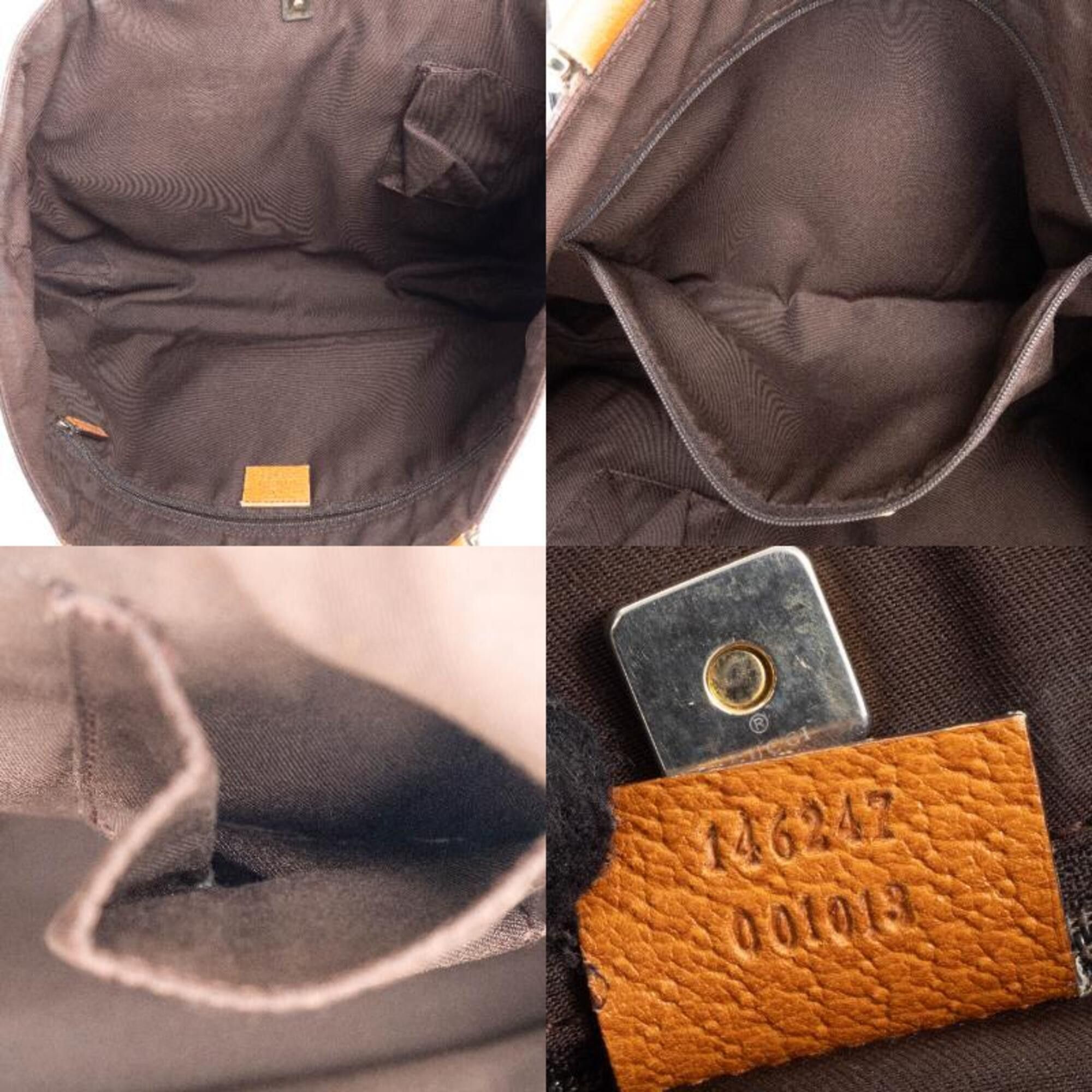 Gucci Gucci Abbey Tote Bag 146247 GG Canvas Leather Beige Brown Women's Size ONE SIZE - 13 Thumbnail