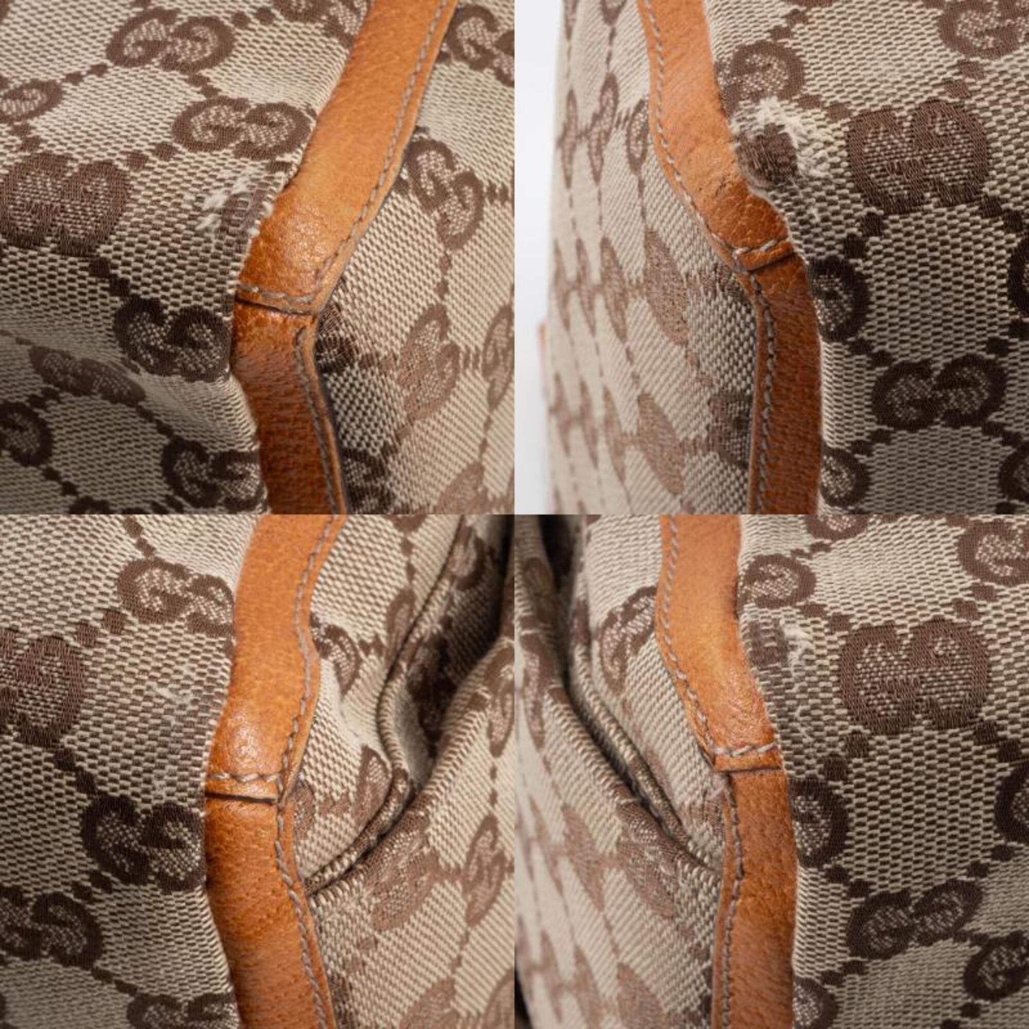 Gucci Gucci Abbey Tote Bag 146247 GG Canvas Leather Beige Brown Women's Size ONE SIZE - 18 Thumbnail