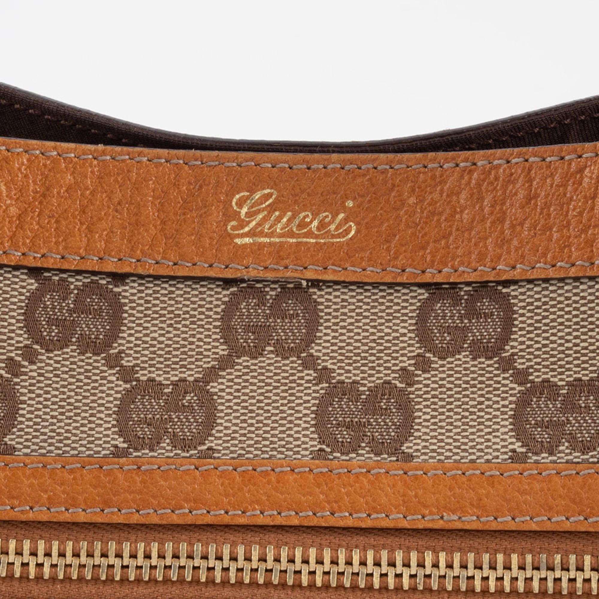 Gucci Gucci Abbey Tote Bag 146247 GG Canvas Leather Beige Brown Women's Size ONE SIZE - 9 Thumbnail