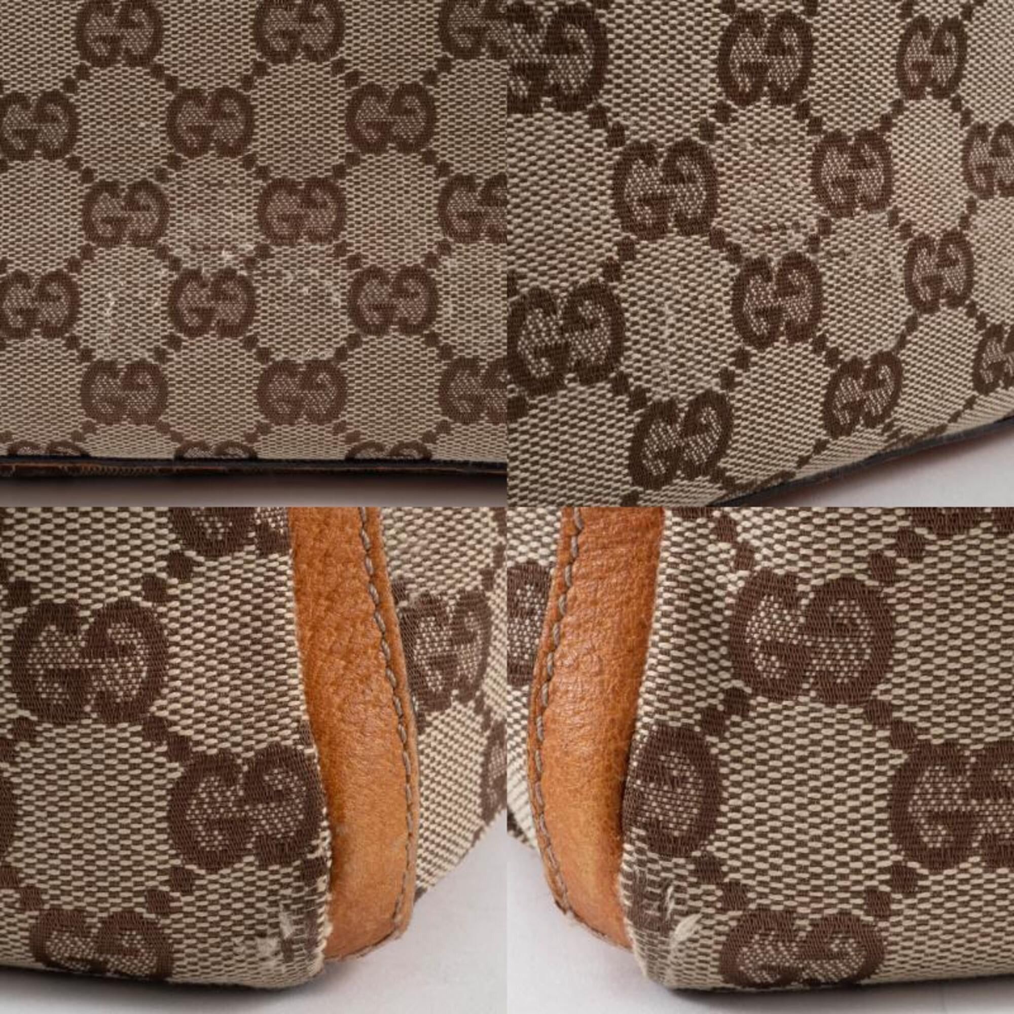 Gucci Gucci Abbey Tote Bag 146247 GG Canvas Leather Beige Brown Women's Size ONE SIZE - 16 Thumbnail