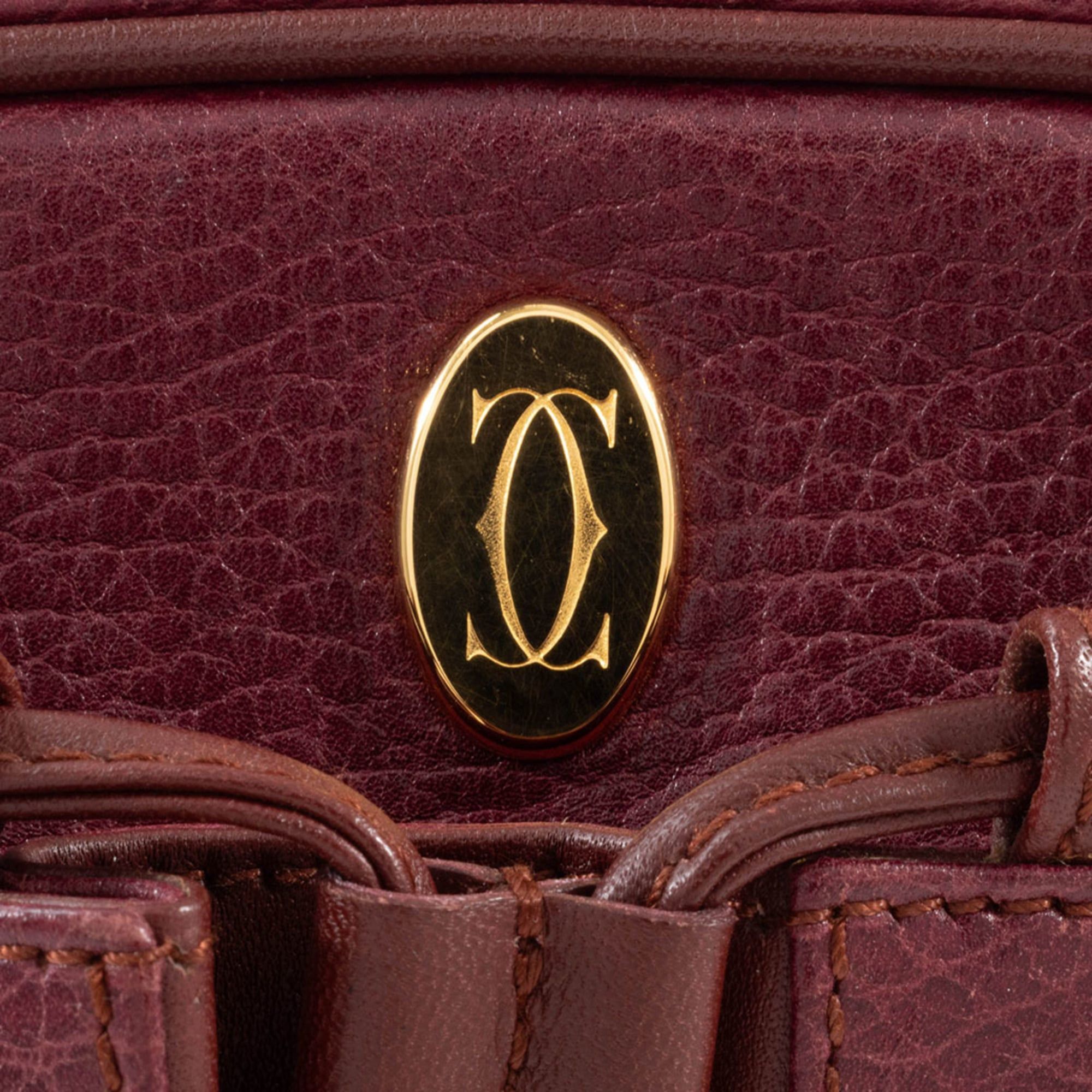 Cartier Cartier Must Line Shoulder Bag, Leather, Bordeaux, Trinity Tassel Pouch Size ONE SIZE - 9 Thumbnail