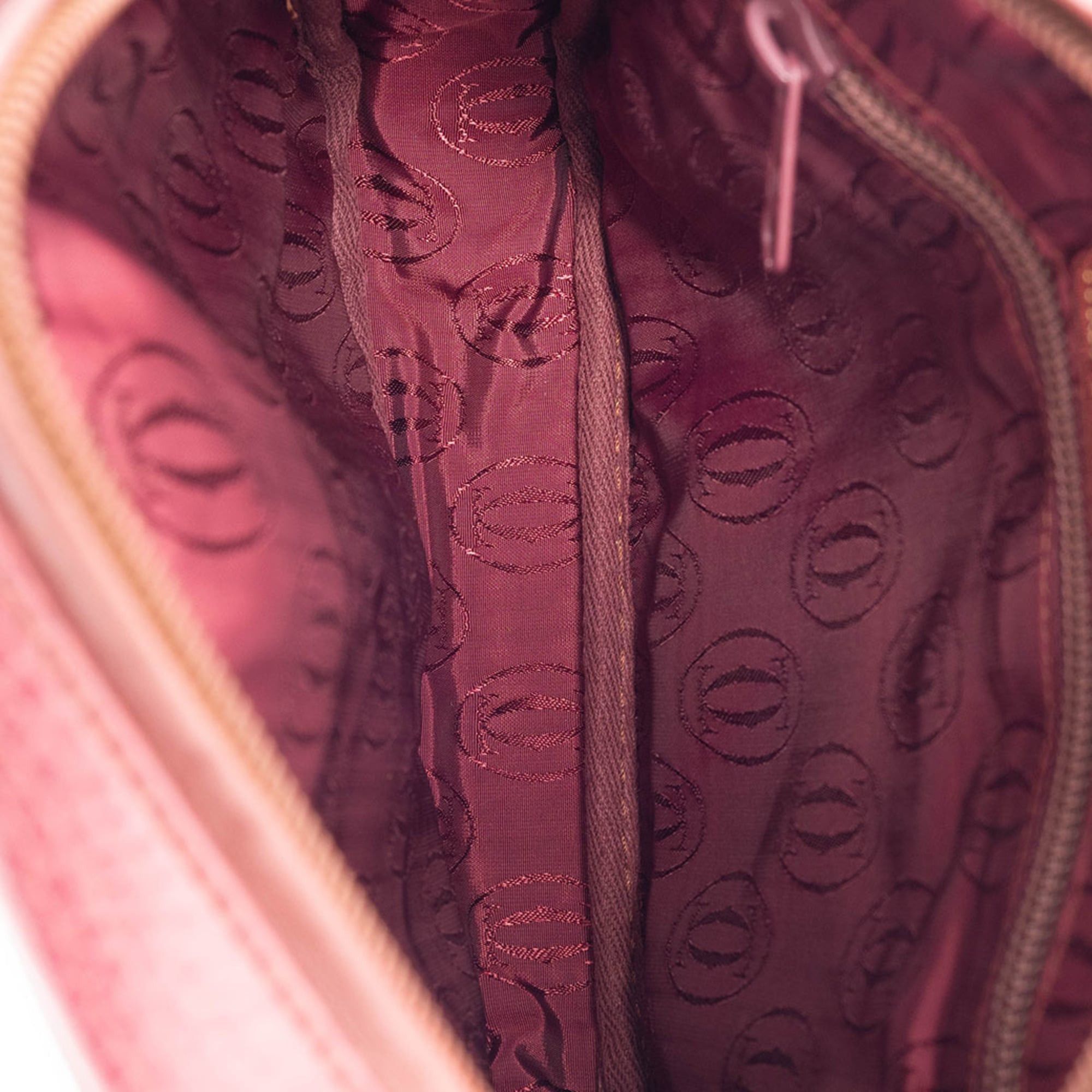 Cartier Cartier Must Line Shoulder Bag, Leather, Bordeaux, Trinity Tassel Pouch Size ONE SIZE - 12 Thumbnail