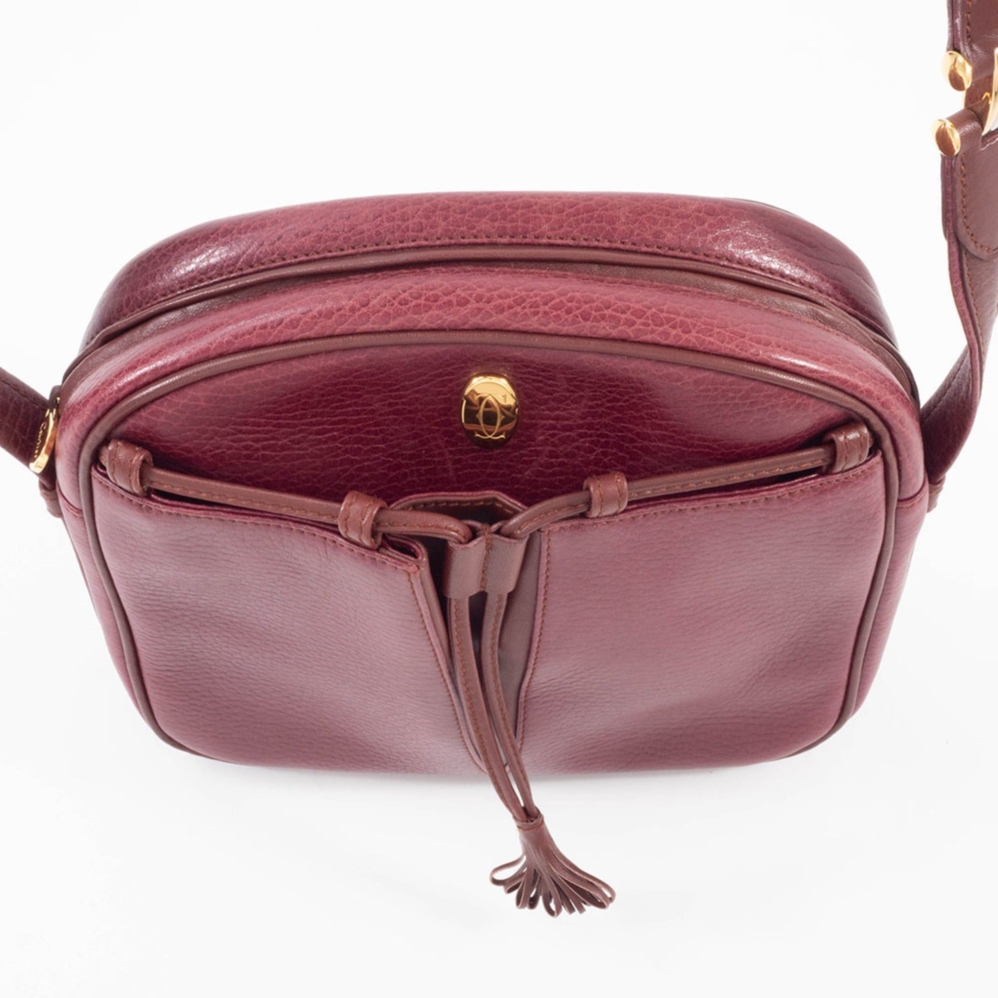 Cartier Cartier Must Line Shoulder Bag, Leather, Bordeaux, Trinity Tassel Pouch Size ONE SIZE - 5 Thumbnail